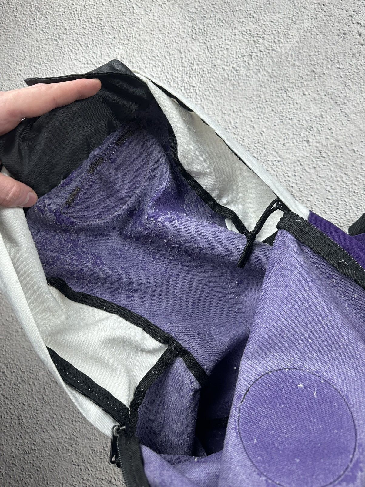 Napapijri VTG Napapijri Backpack Y2K Bag Hype Crazy Logo Patch Style Size ONE SIZE - 11 Thumbnail