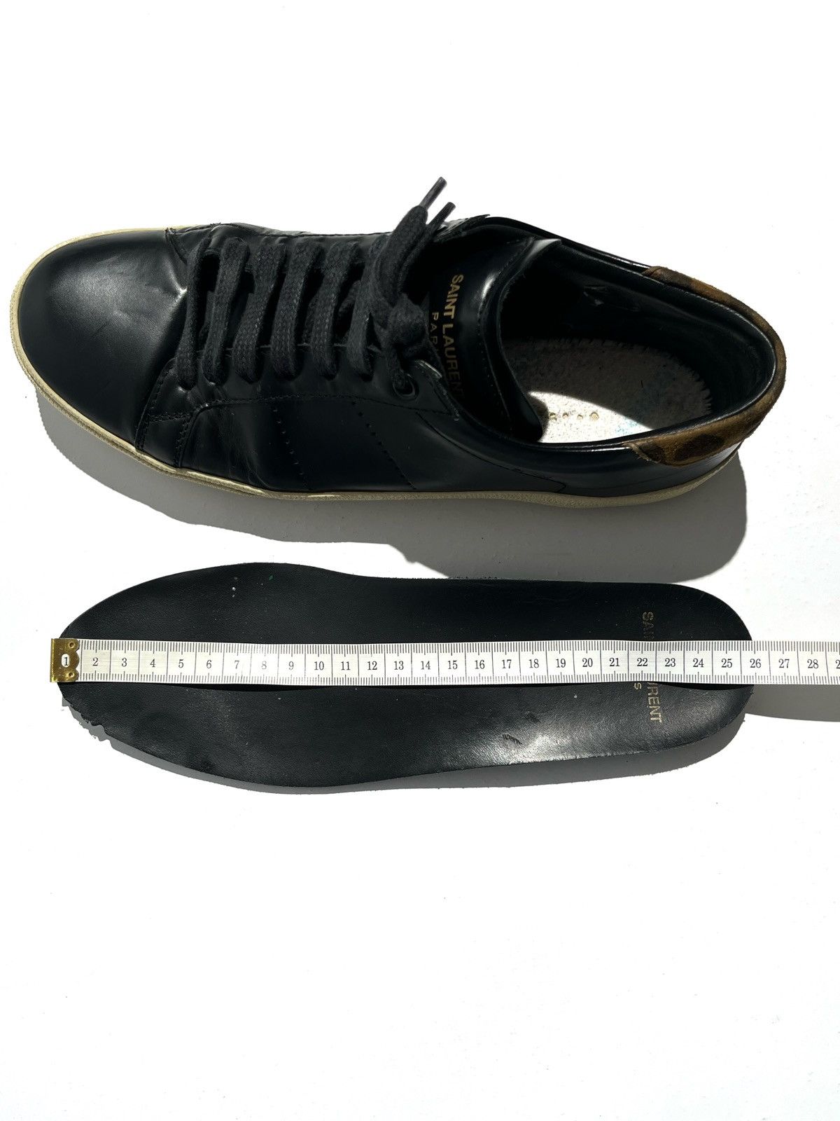 Saint Laurent Paris SS16 Saint Laurent SL/06 Black Leather Sneakers Hedi Era Size US 6.5 / EU 39-40 - 9 Thumbnail
