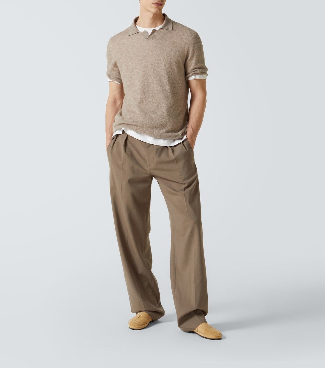 The Row The Row Mikeno Pleated Wool Pants | Grailed