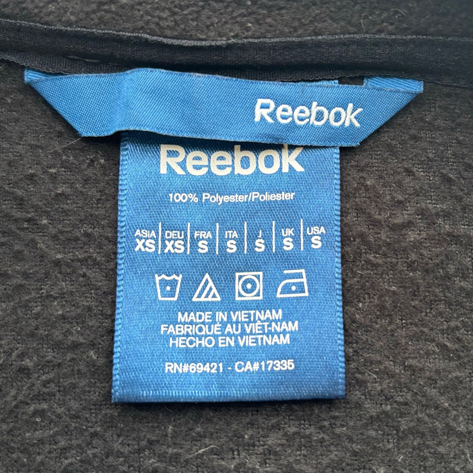 Reebok Reebok Black Fleece Zip-Up Jacket – Size Small – Lightweight Size US S / EU 44-46 / 1 - 4 Thumbnail