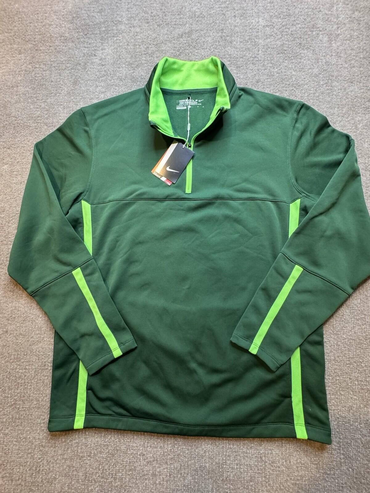 Nike Nike Golf Men's Lg Green Tour Performance 1/4 Zip NWT [741] Size US L / EU 52-54 / 3 - 2 Thumbnail