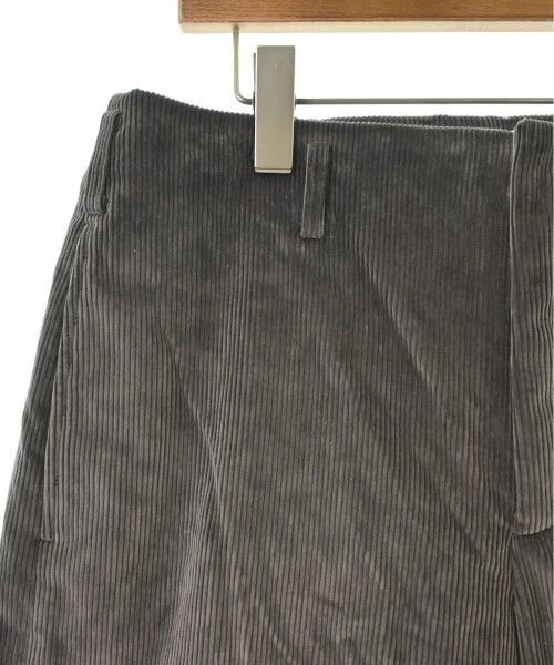 Comme des Garcons Homme Plus Cropped Pants Cotton Zipper Corduroy Pleated Hem Gray Size US 33 - 4 Thumbnail