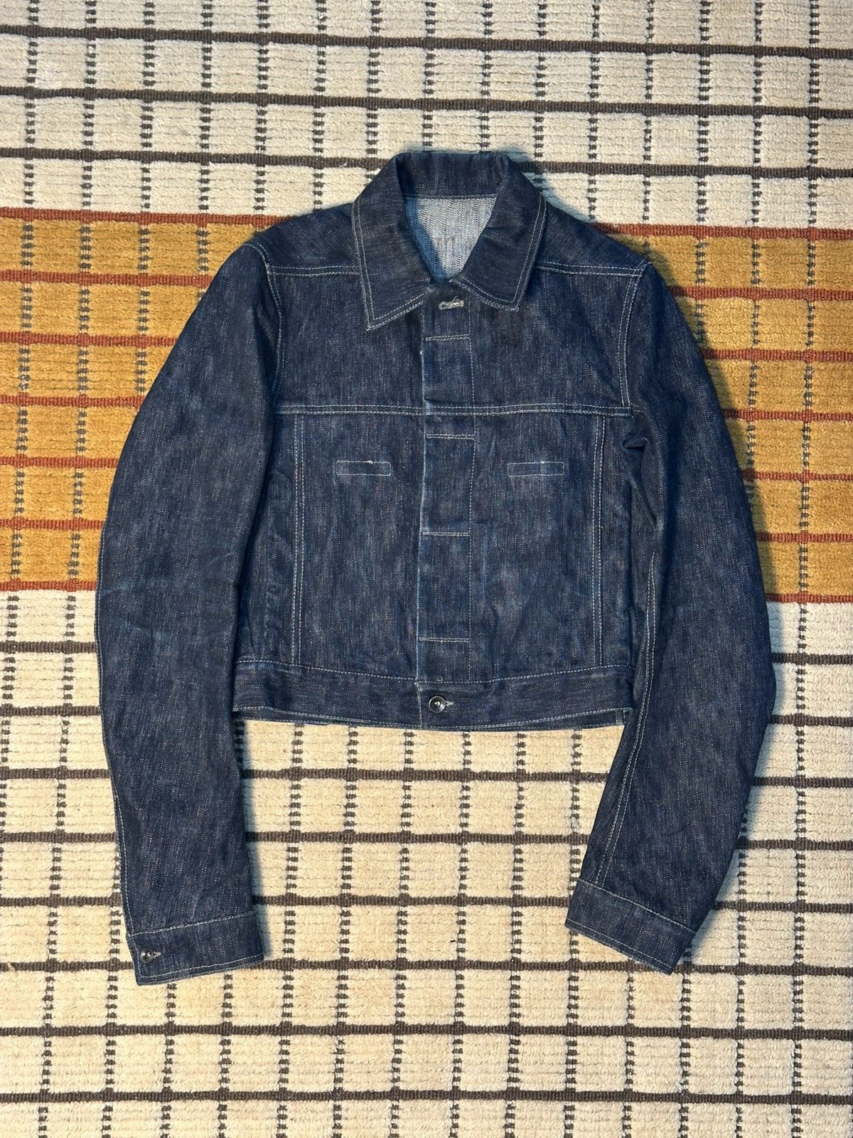 Rick Owens DRKSHDW Trucker Raw Selvedge Denim Jacket