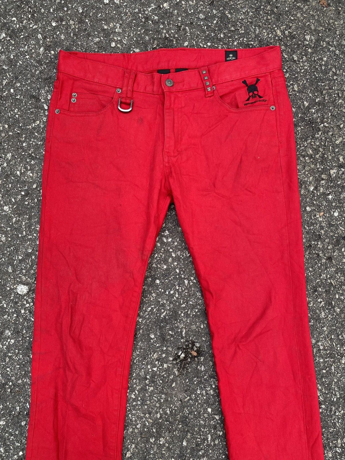 Japanese Brand × semanticdesign 2000s Semantics Design Skull Logo Punk Design Jeans Size US 34 / EU 50 - 3 Thumbnail