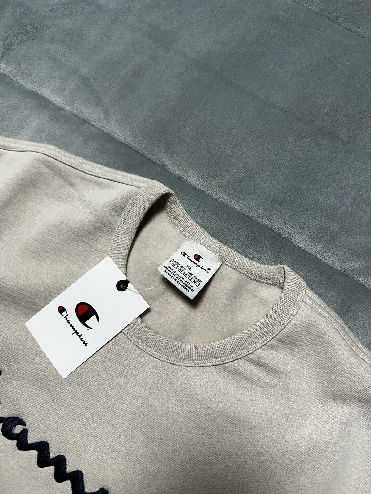 Champion New size XL Champion Crew Logo Sweatshirt - Tan/ Light Brown Size US XL / EU 56 / 4 - 3 Thumbnail