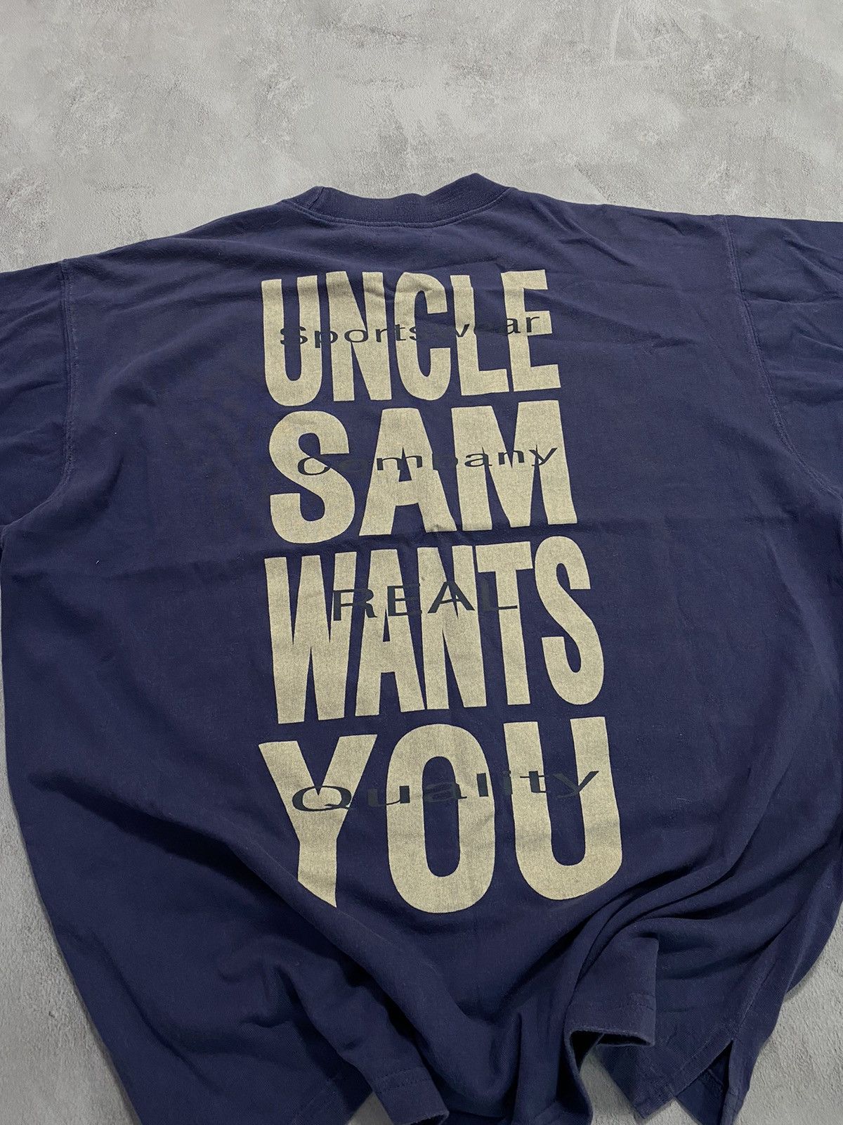 Vintage ♻️ Vintage 90s T Shirt Uncle Sam Wants You Size US XXL / EU 58 / 5 - 2 Thumbnail