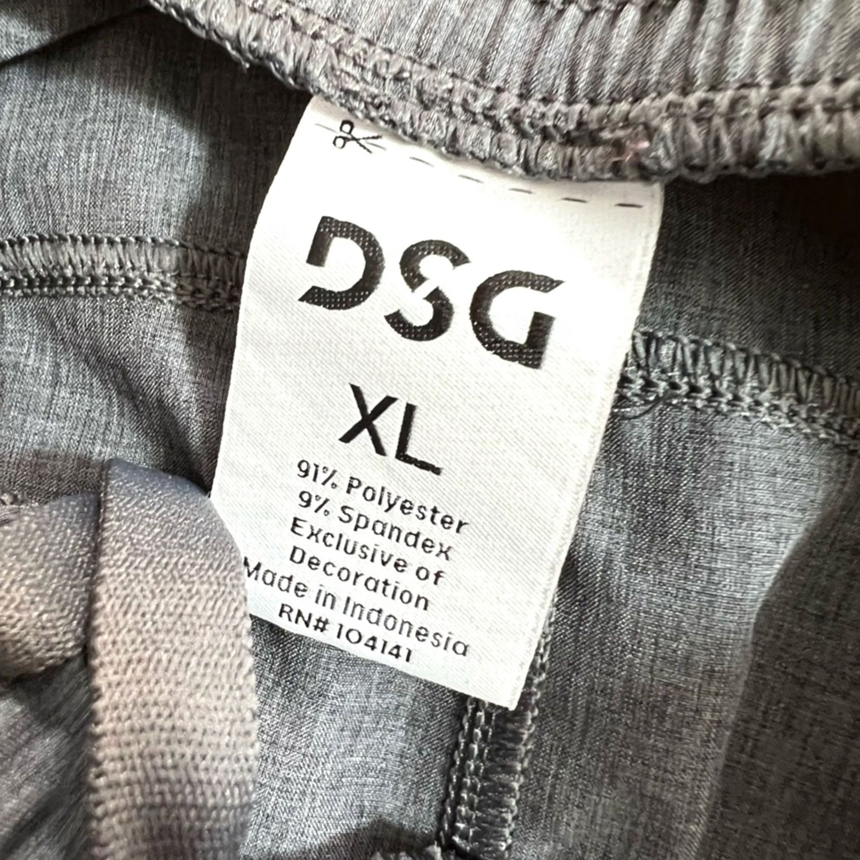 Vintage DSG Men's Jogger - Cinch Inseam 30in Grey XL Polyester Spandex, Jogger, Men, Size XL, Gray, Regular, DSG Size US 36 / EU 52 - 5 Thumbnail