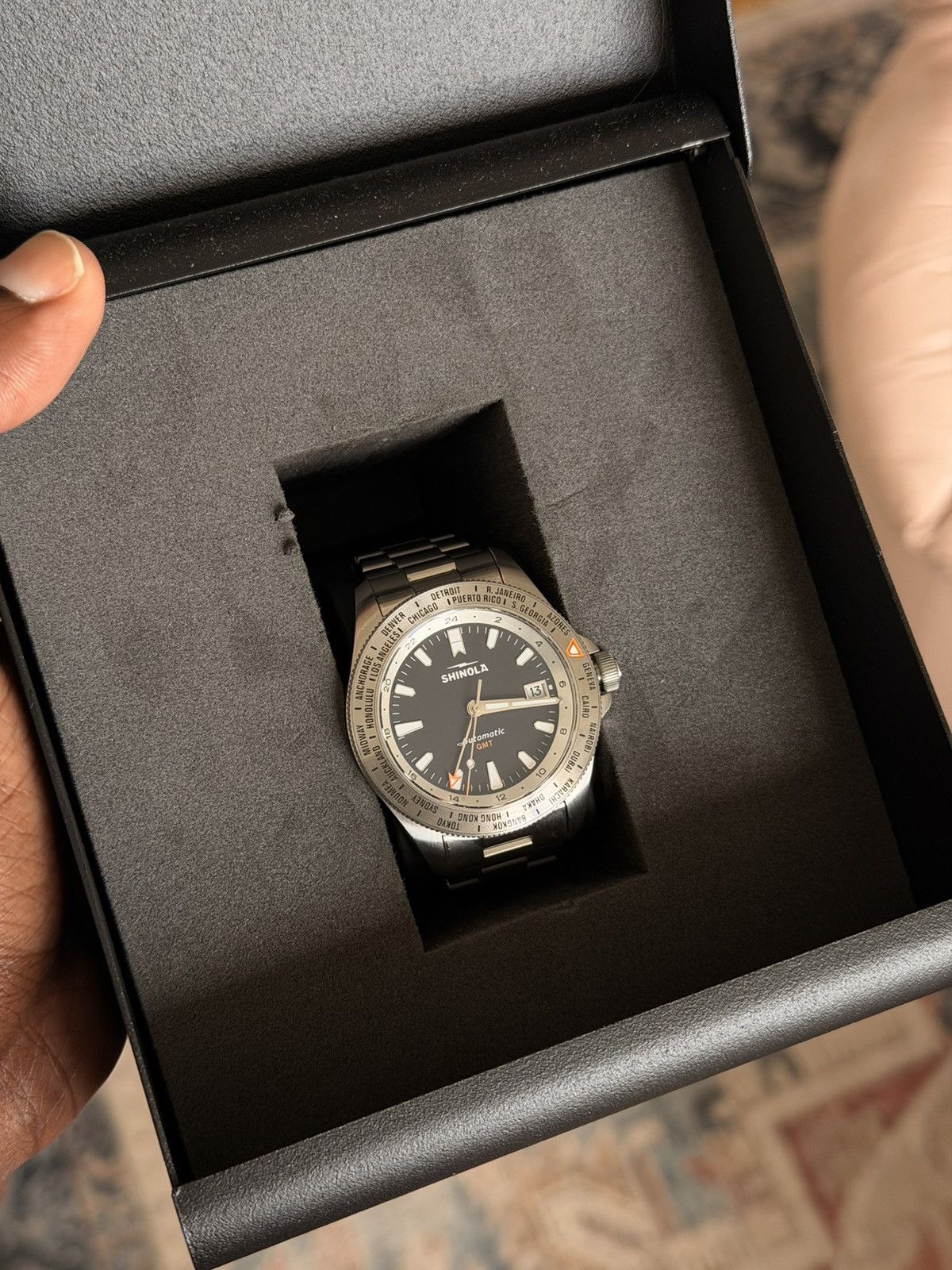 Shinola SHINOLA MONSTER WORLDTIMER GMT WATCH 40MM AUTOMATIC Size ONE SIZE - 1 Thumbnail