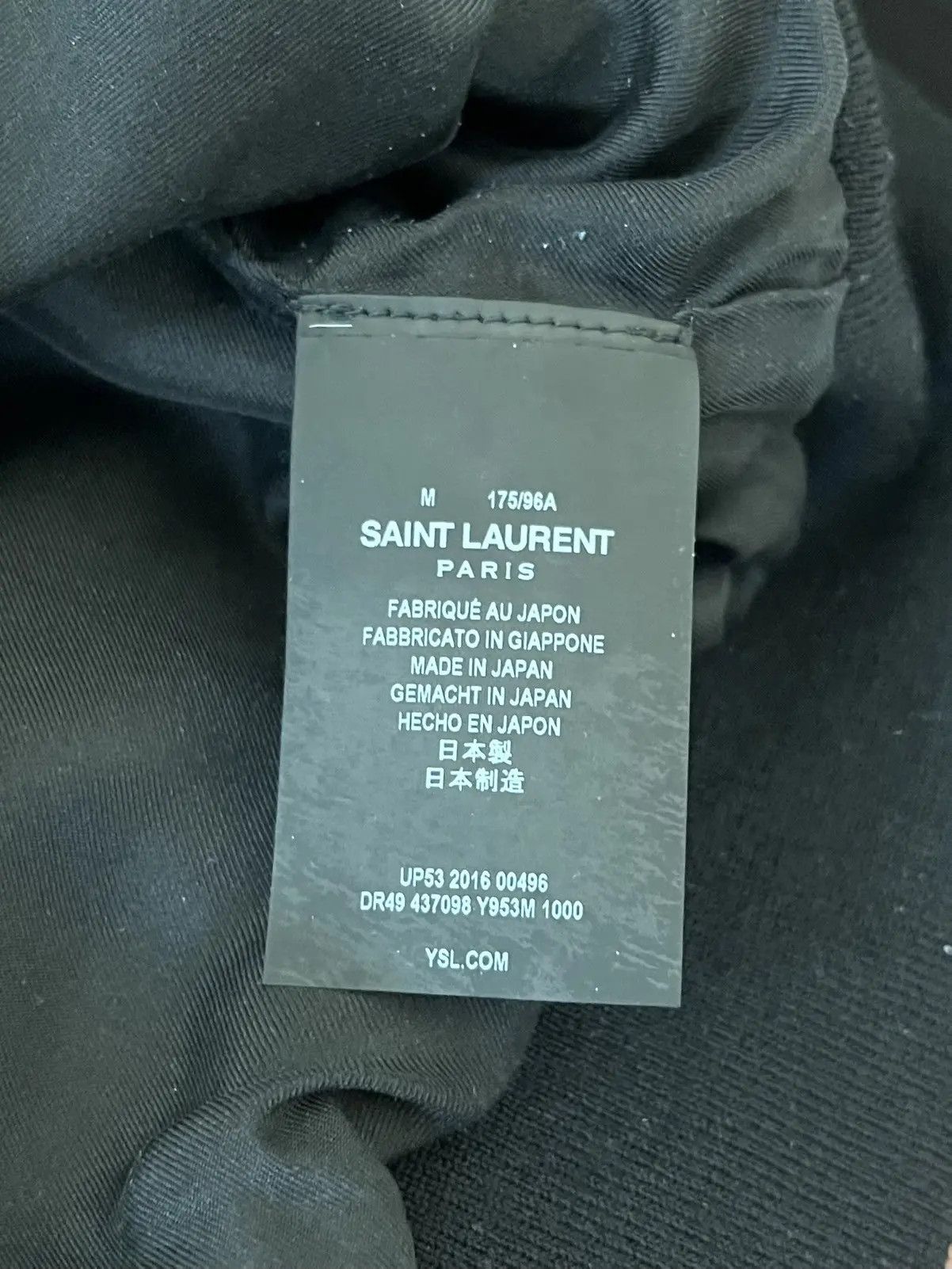 Saint Laurent Paris 16FW Silk Music Note Jacket Size US M / EU 48-50 / 2 - 5 Thumbnail