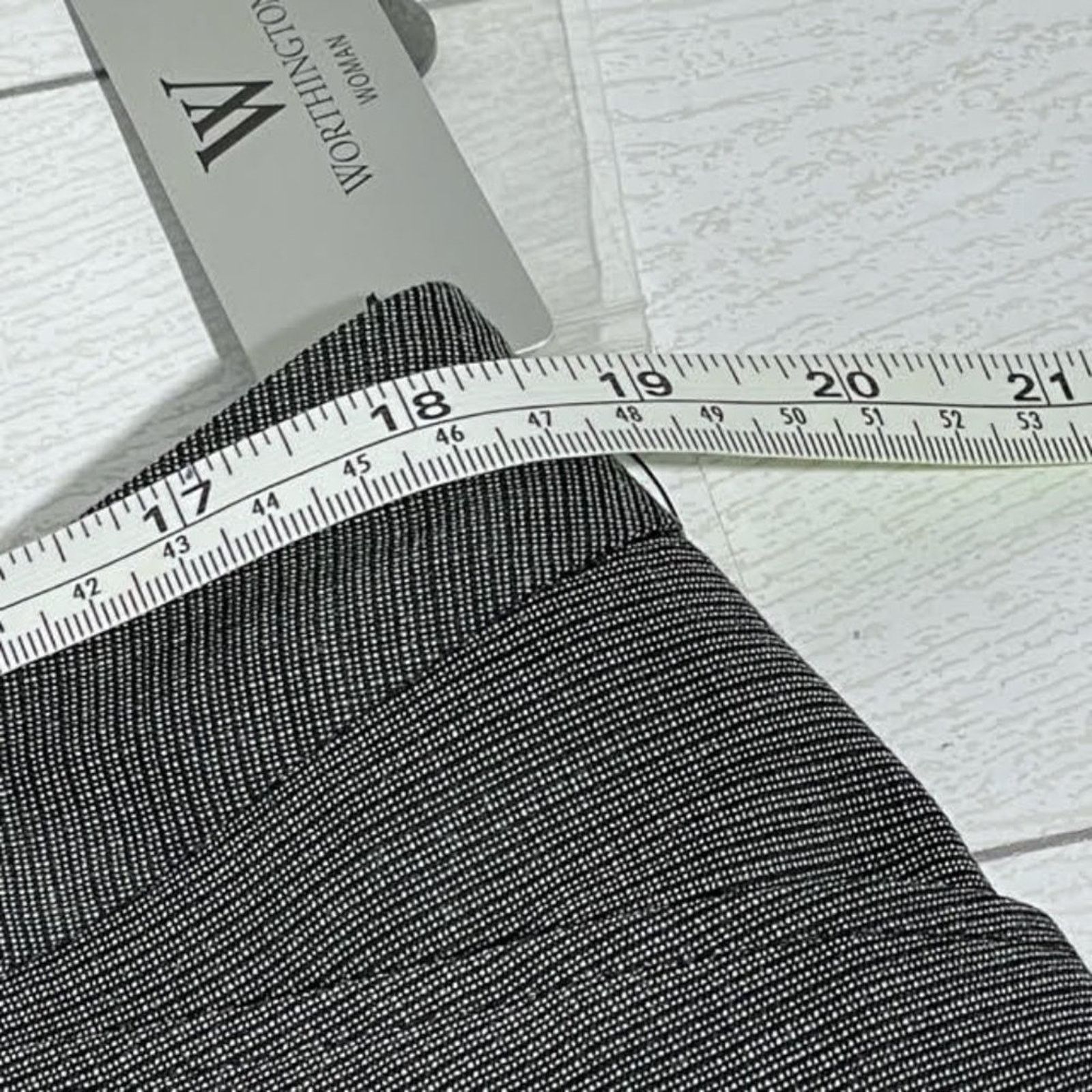 Worthington Worthington Gray Tweed Straight Career Pants 16W NWT Size 38" / US 16 / IT 52 - 7 Thumbnail
