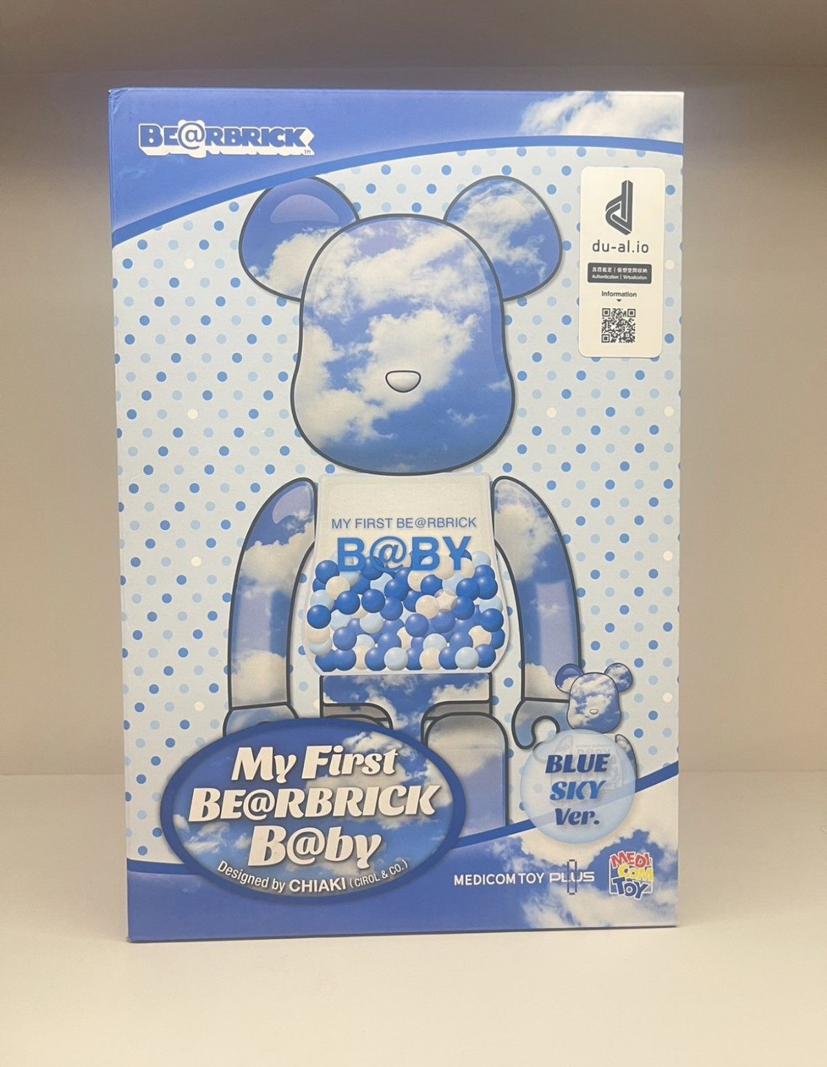 Japanese Brand Bearbrick My First Baby Blue Sky 100% & 400% Set Size ONE SIZE - 3 Thumbnail