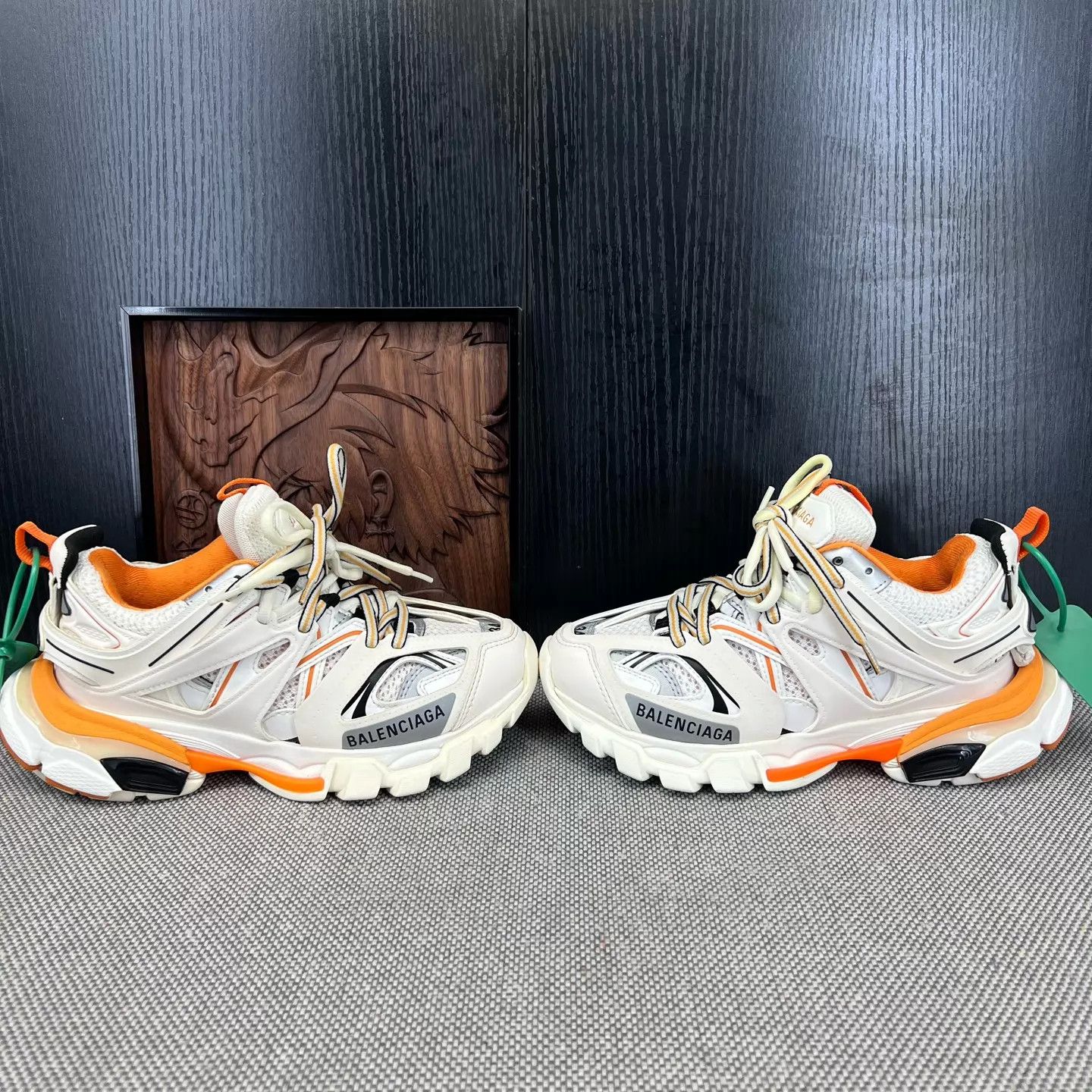 Balenciaga Balenciaga Track White Orange Women's 34 Near New Box Size US 4 / IT 34 - 2 Thumbnail