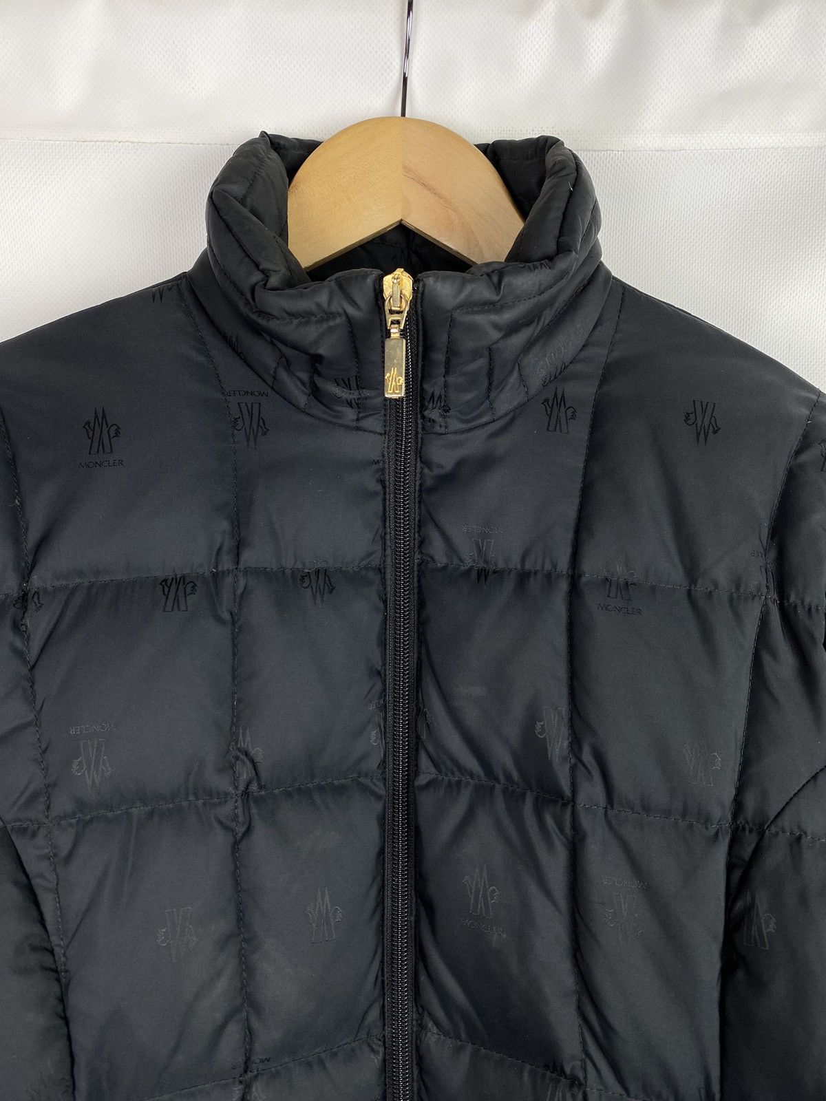 Moncler Moncler vintage multilogo monogram quilted down jacket Size S / US 4 / IT 40 - 4 Thumbnail