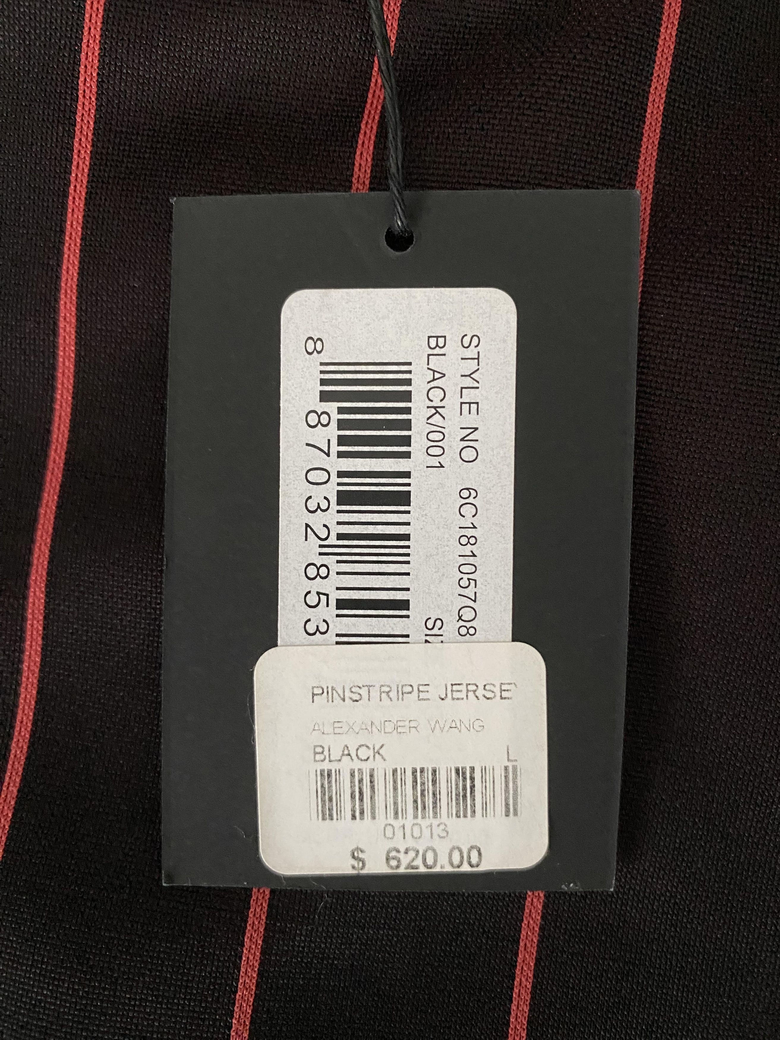 Alexander Wang Pinstripe Jersey Size US L / EU 52-54 / 3 - 5 Thumbnail
