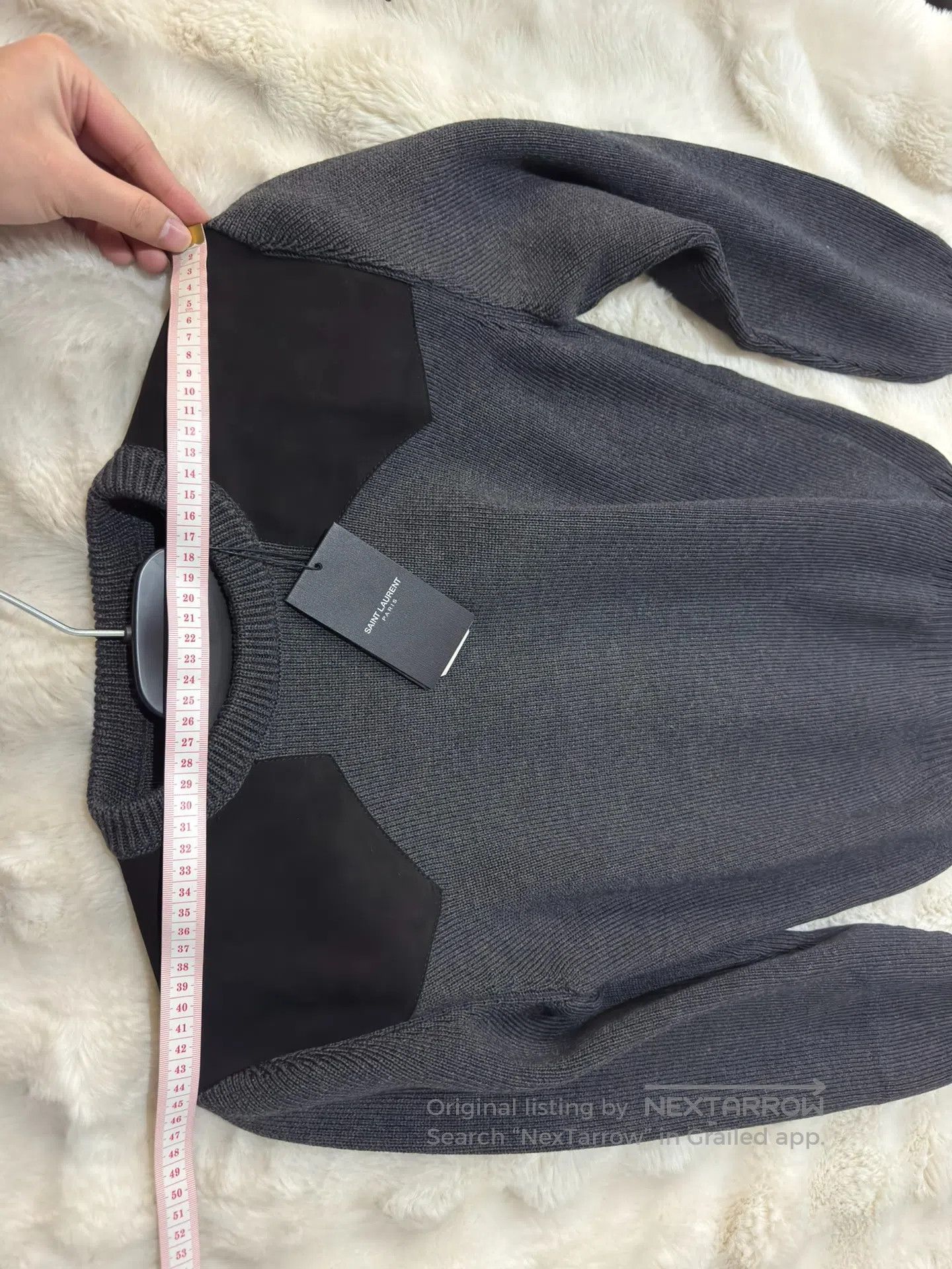 Saint Laurent Paris Saint Laurent Paris Patchwork Men's Knitwear| Size US L / EU 52-54 / 3 - 6 Thumbnail