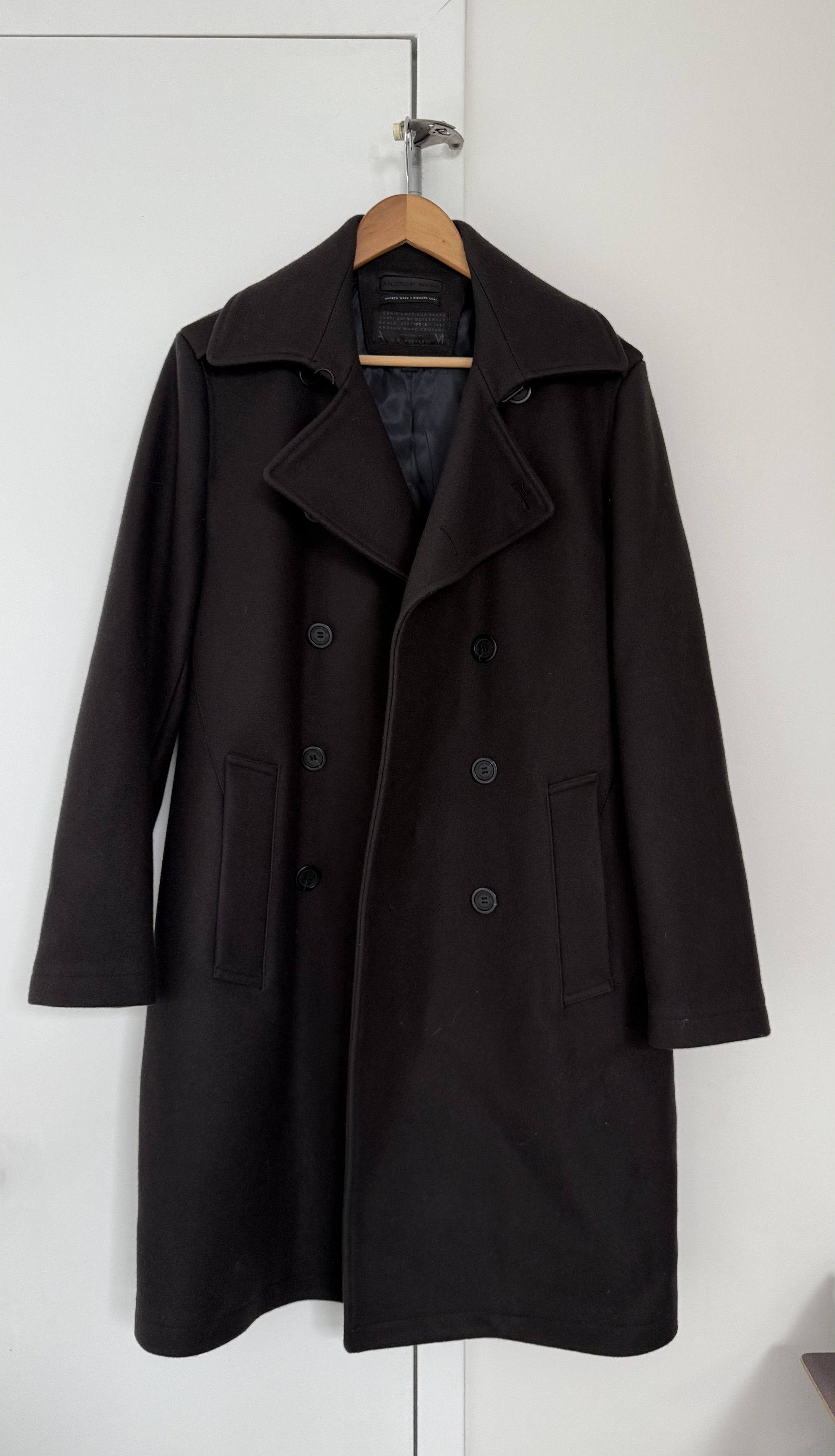 Andrew Marc Andrew Marc x Richard Chai Black Wool Coat Size US M / EU 48-50 / 2 - 1 Thumbnail