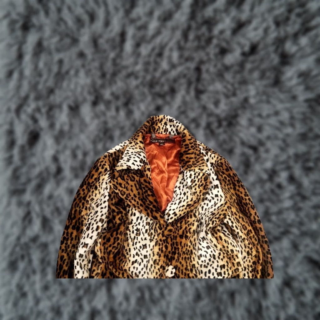 Miss Sixty Miss Sixty luxury vintage Leopard Pattern Faux Fur Coat Jacket Size S / US 4 / IT 40 - 1 Thumbnail