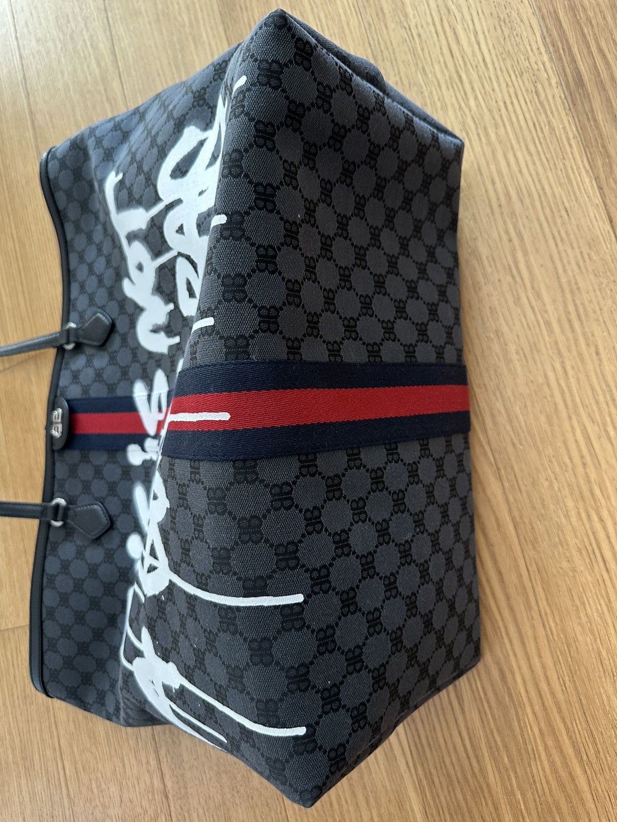 Balenciaga × Gucci Balenciaga x Gucci Hacker Project Tote Graffiti BB Bag Large Size ONE SIZE - 5 Thumbnail