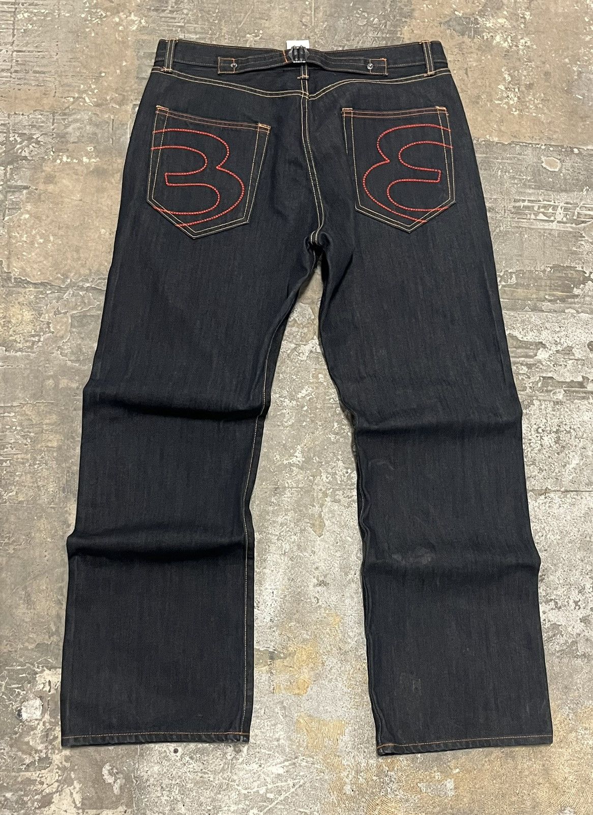 Ed Hardy Crazy rare Ed hardy back embroidered baggy fit pants Size US 36 / EU 52 - 1 Thumbnail