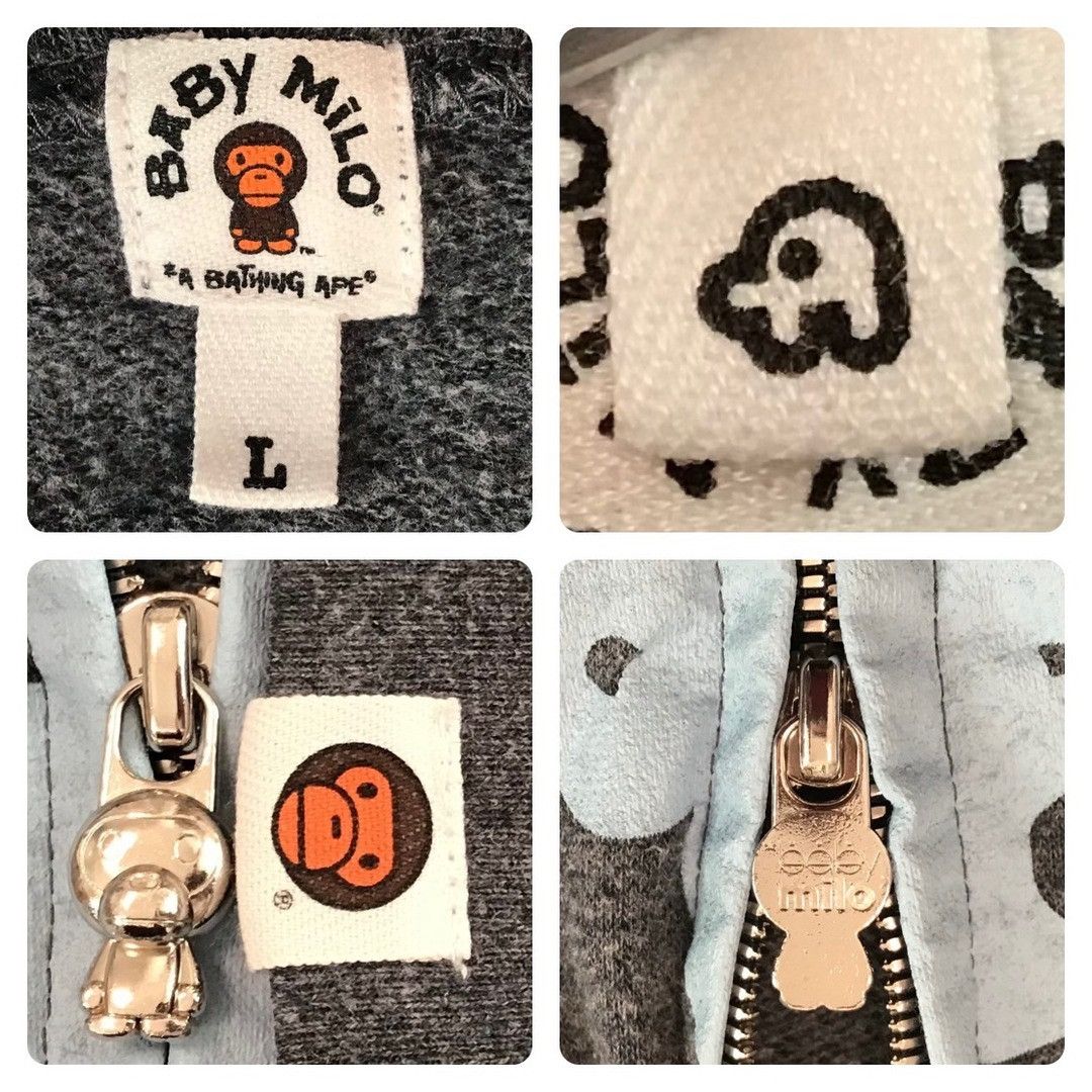 Bape BAPE Milo College Logo Full Zip Hoodie a bathing ape NIGO Size US L / EU 52-54 / 3 - 9 Thumbnail