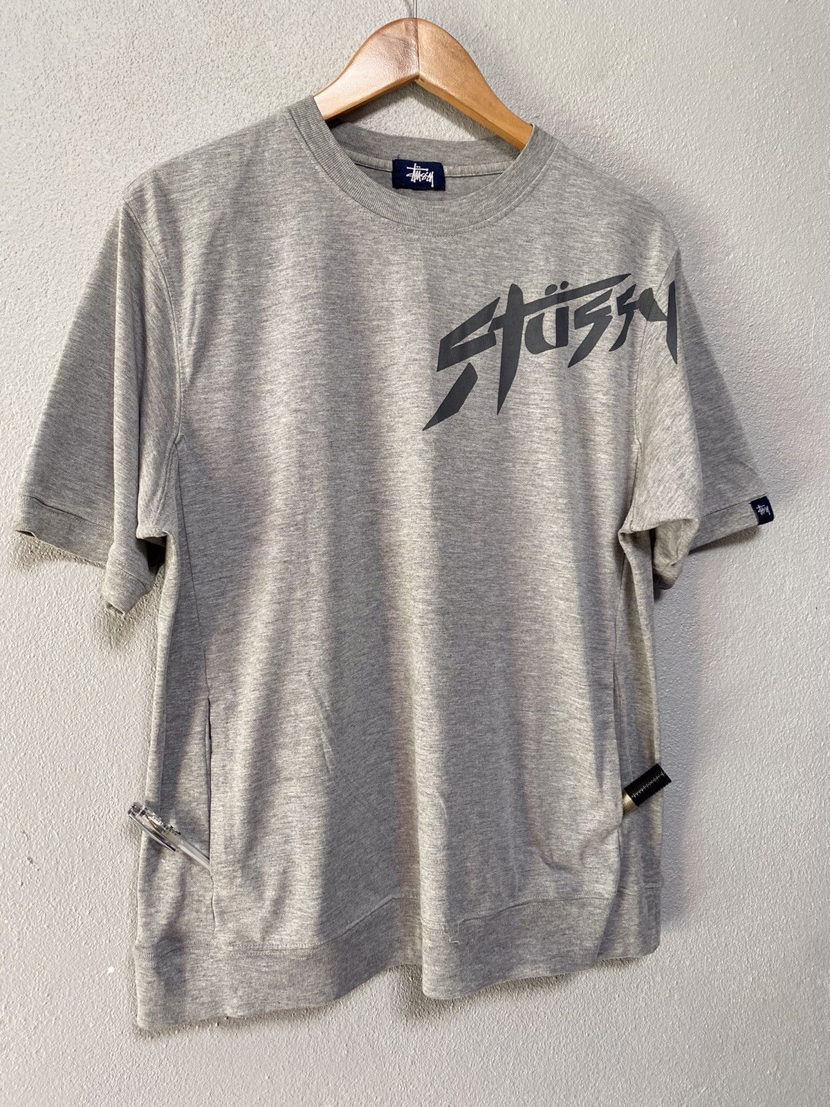 Stussy × Vintage Vintage Stussy pocket tee B4 Size US L / EU 52-54 / 3 - 1 Thumbnail