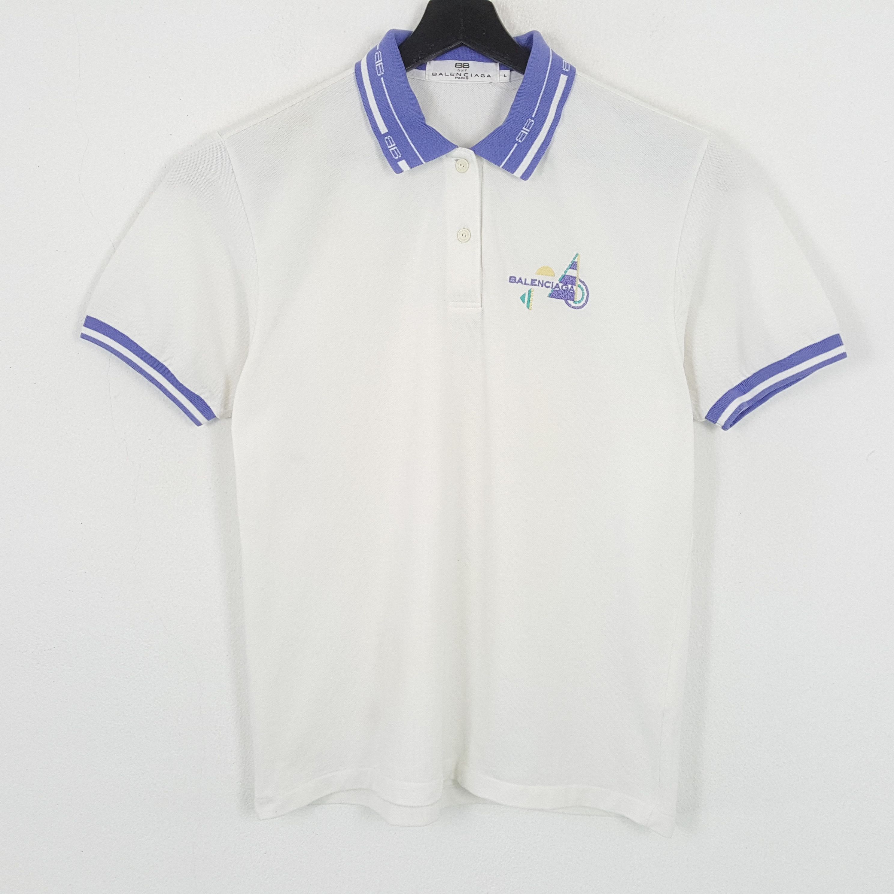 Balenciaga × Vintage BALENCIAGA Golf Paris Polos Fashion Style Rare Design Size M / US 6-8 / IT 42-44 - 1 Thumbnail