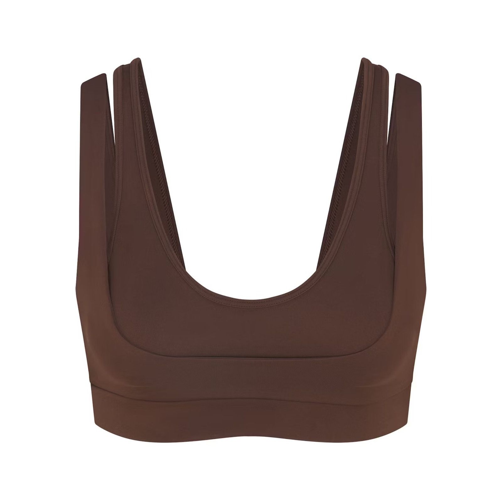 Nike 🤎 Nike SKIMS Double Strap Scoop Bra in Dark Sepia Women M Size M / US 6-8 / IT 42-44 - 1 Thumbnail