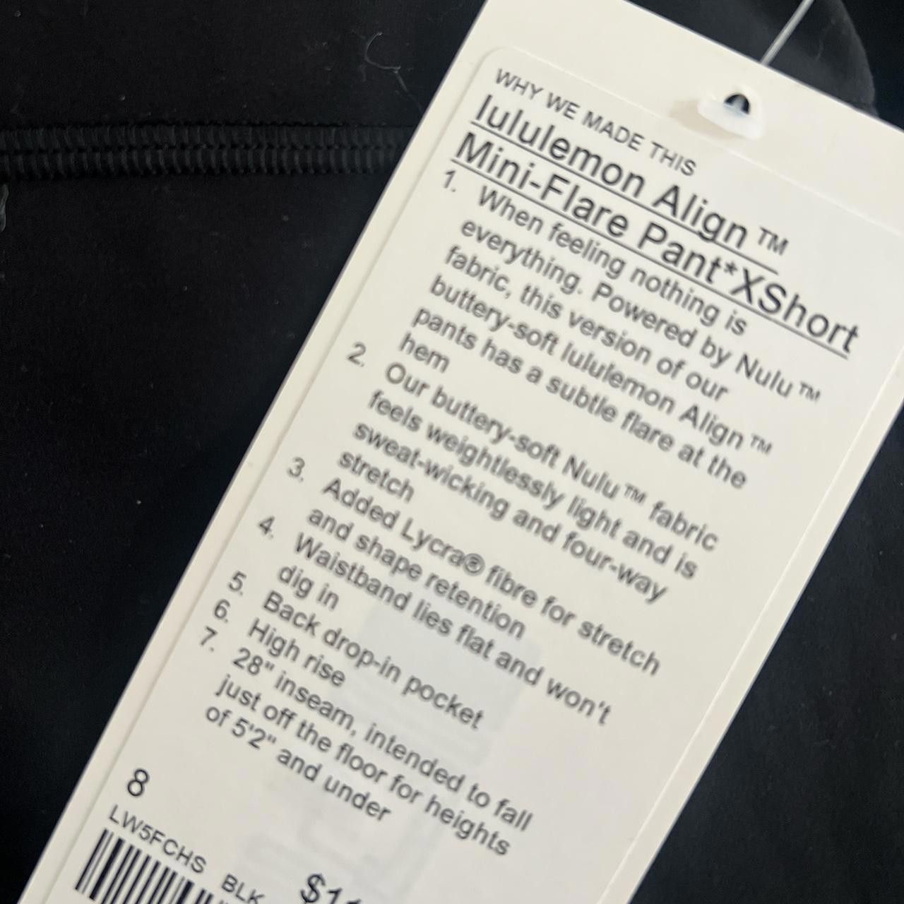Lululemon Lululemon Leggings Mini Flare Pantsxshort New Size 30" / US 8 / IT 44 - 3 Thumbnail