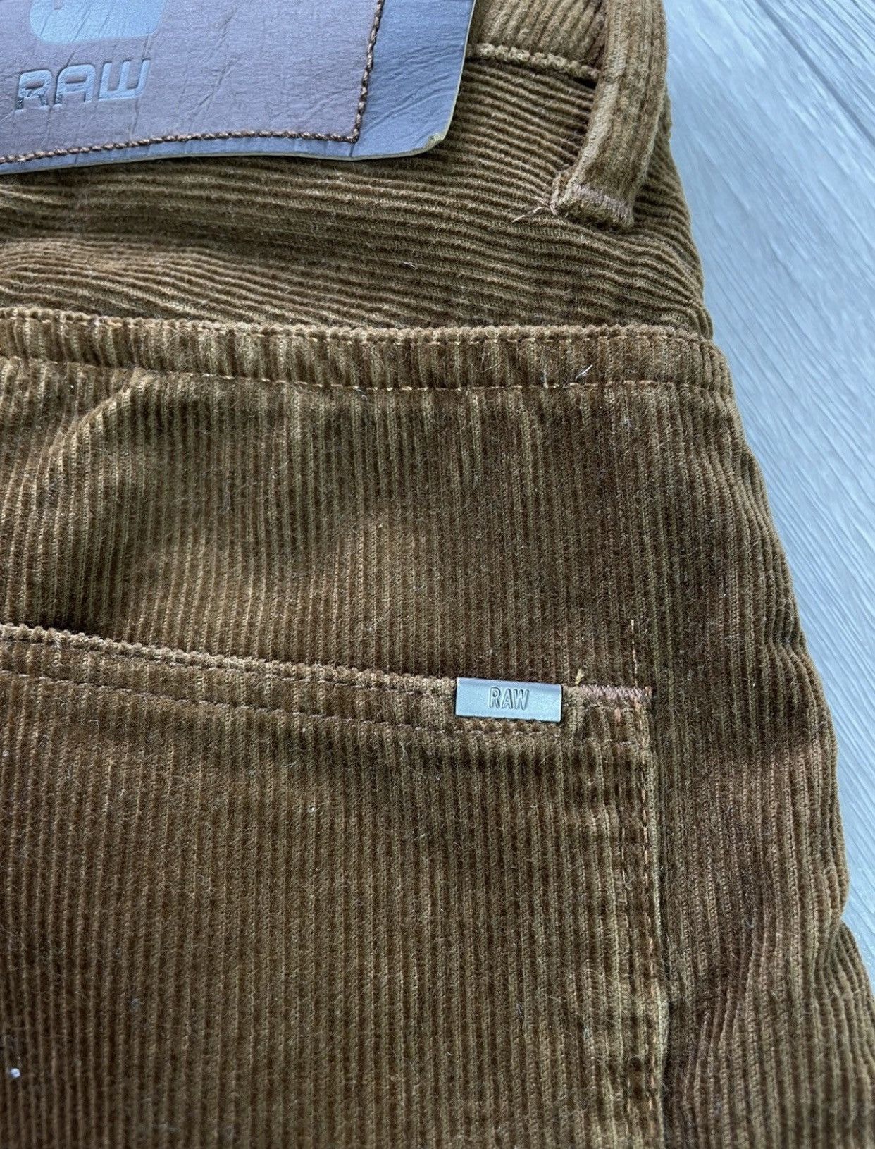 G-Star Corduroy Rare G Star Raw Biker pants velvet Size US 32 / EU 48 - 10 Thumbnail