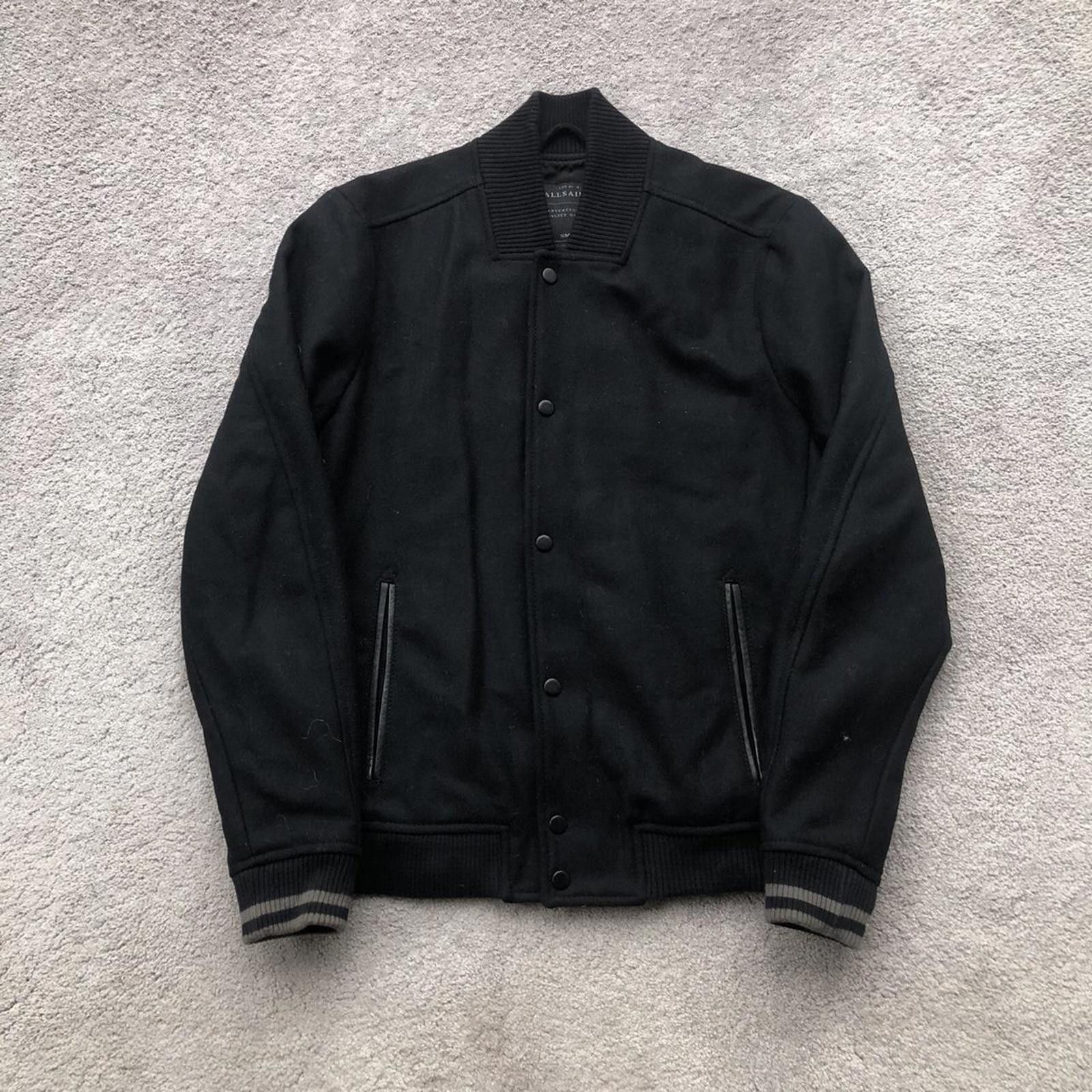 Allsaints All Saints Wool Bomber Jacket Size US S / EU 44-46 / 1 - 1 Thumbnail