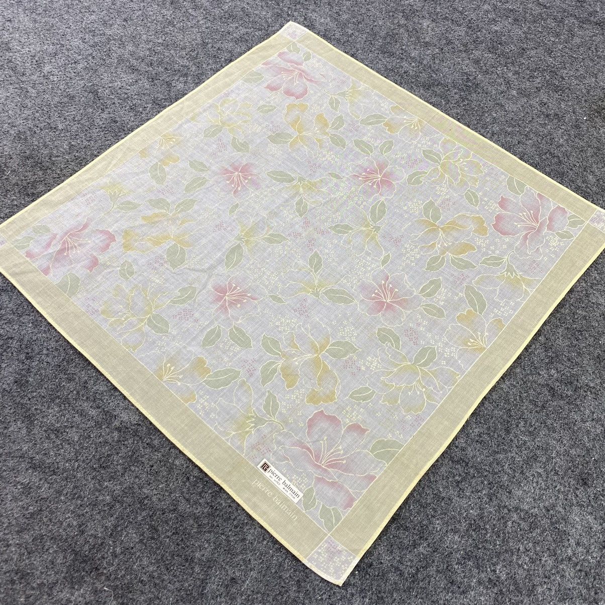 Pierre Balmain × Vintage Pierre Balmain Handkerchief / Bandana / Neckerchief-B487 Size ONE SIZE - 4 Thumbnail
