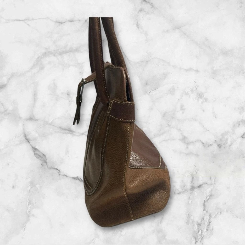 Tod's Tod's Brown Shoulder Bag with Polished Leather Size ONE SIZE - 2 Thumbnail