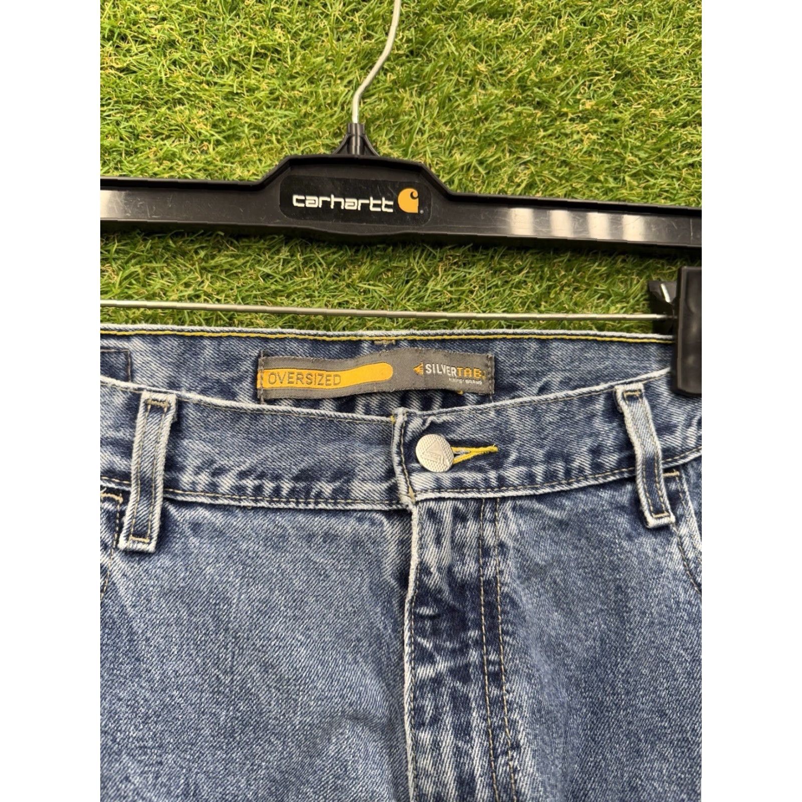 Vintage VINTAGE Levi's SilverTab Jeans Mens 34x33 Oversized Fit Light Wash Baggy Y2K Levi's Silvertab Size US 34 / EU 50 - 3 Thumbnail