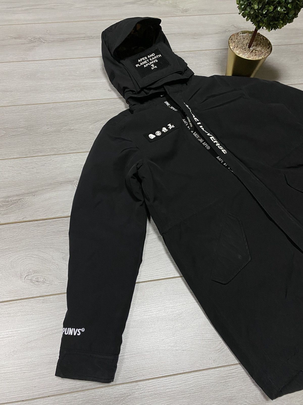 Aape Aape by Bape ninja parka mask big logo jacket Japan Size US S / EU 44-46 / 1 - 2 Thumbnail