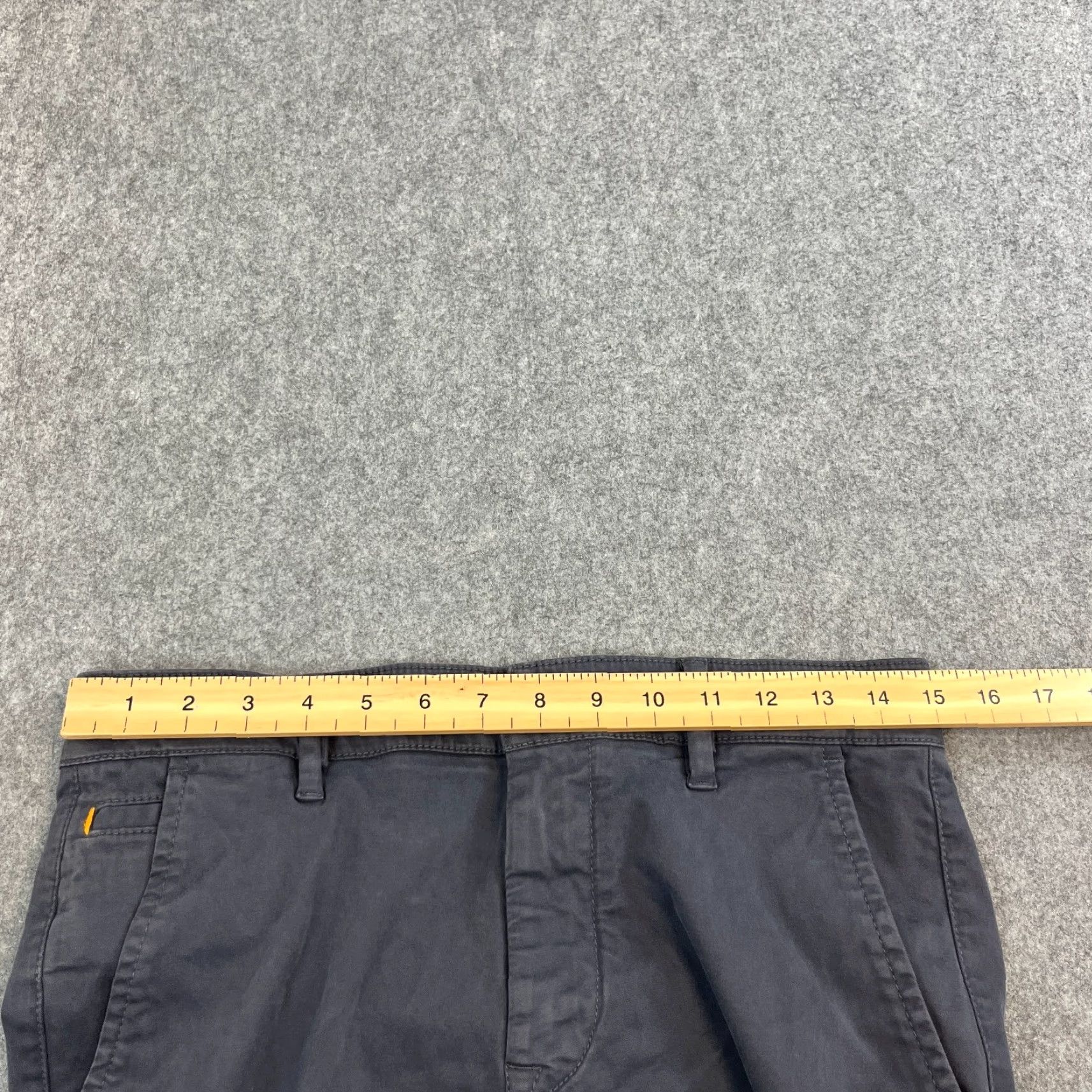Hugo Boss Hugo Boss Slim Chino Trousers Mens 30 Blue Stretch 5-Pocket Logo Casual Business Formal Workwear Trousers Style: Chino Size US 30 / EU 46 - 6 Thumbnail