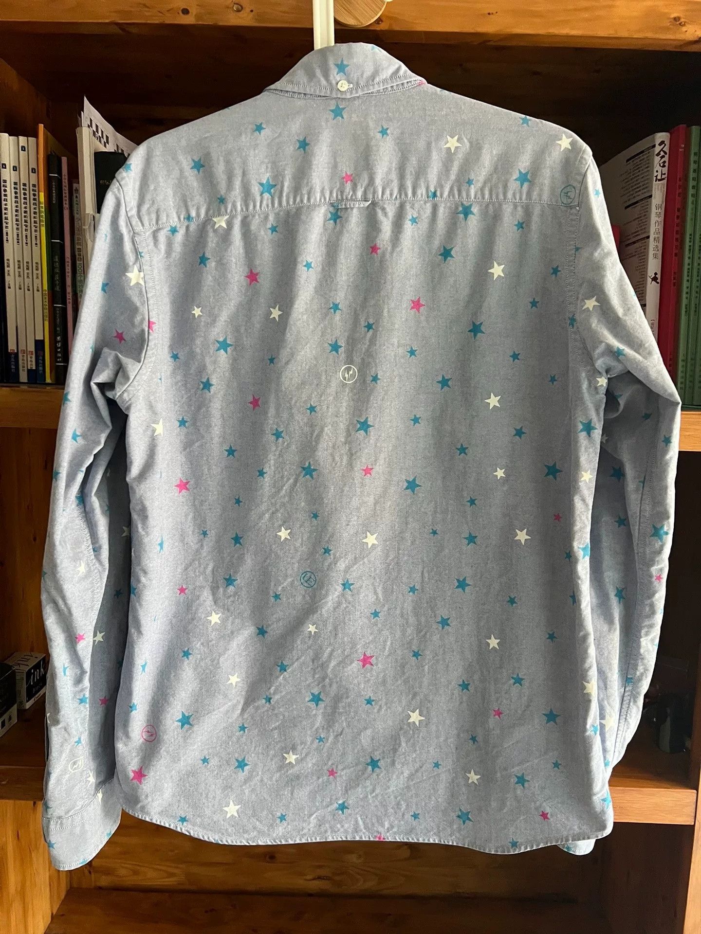 Sophnet. Sophnet Gray Star Cotton Shirt Size US L / EU 52-54 / 3 - 6 Thumbnail