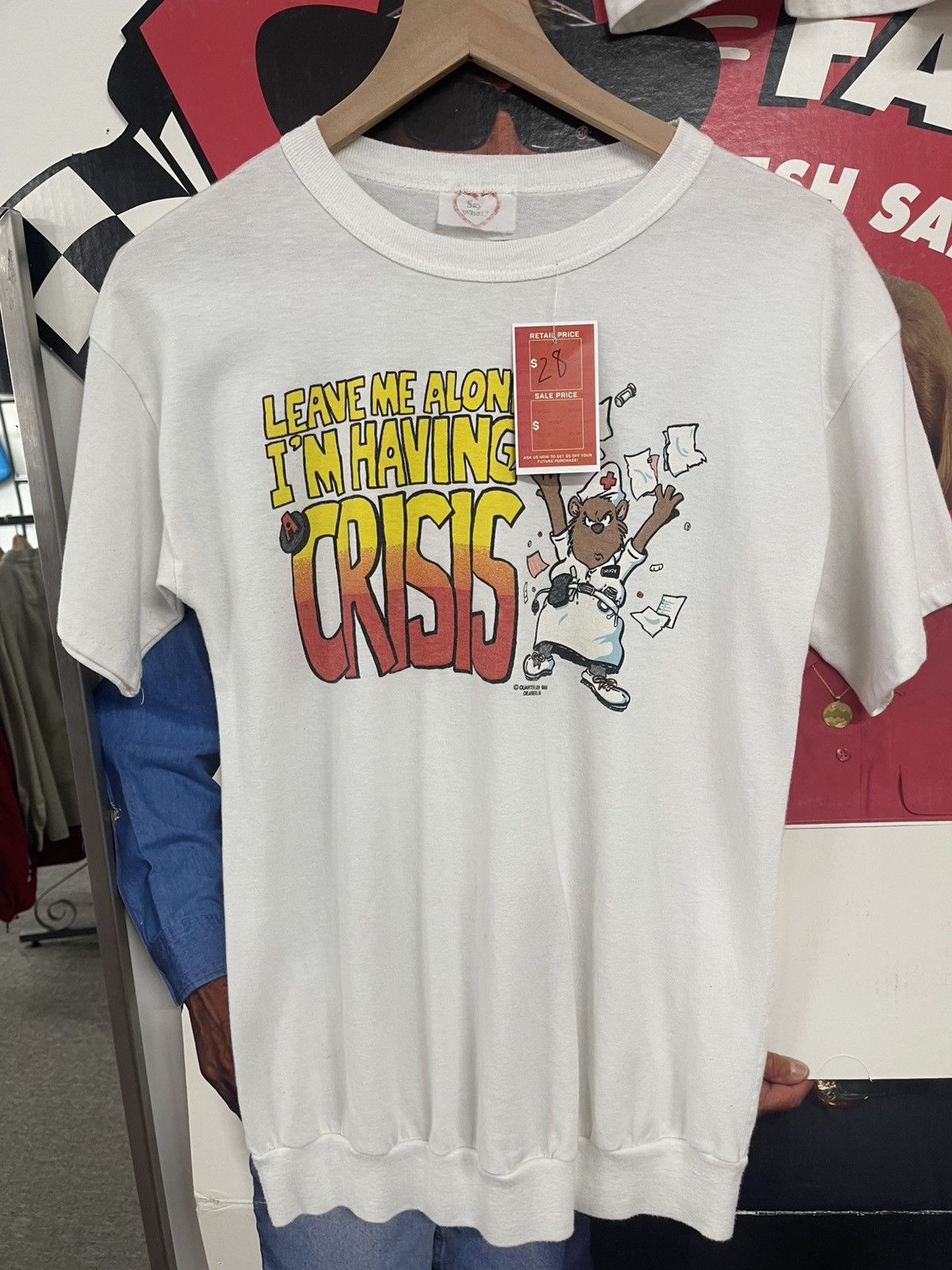 Vintage White im having a crisis Size US L / EU 52-54 / 3 - 1 Preview