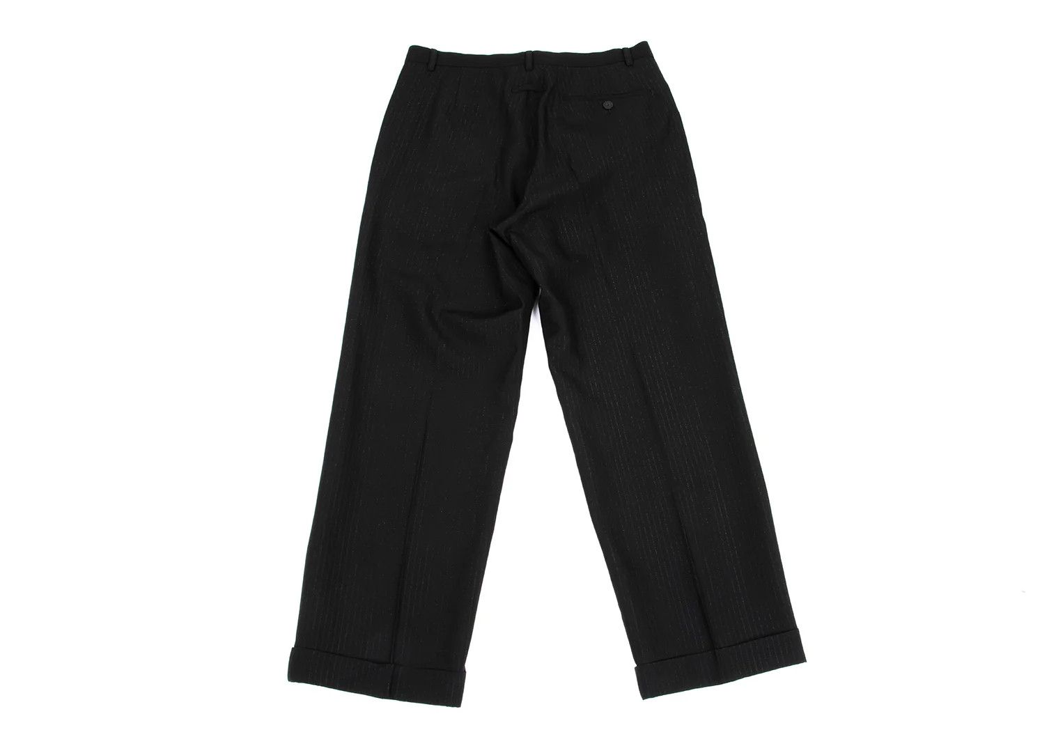 Jean Paul Gaultier Rayon Blend Lamé Stripe Pants in Black Size 48 Size US 32 / EU 48 - 7 Thumbnail