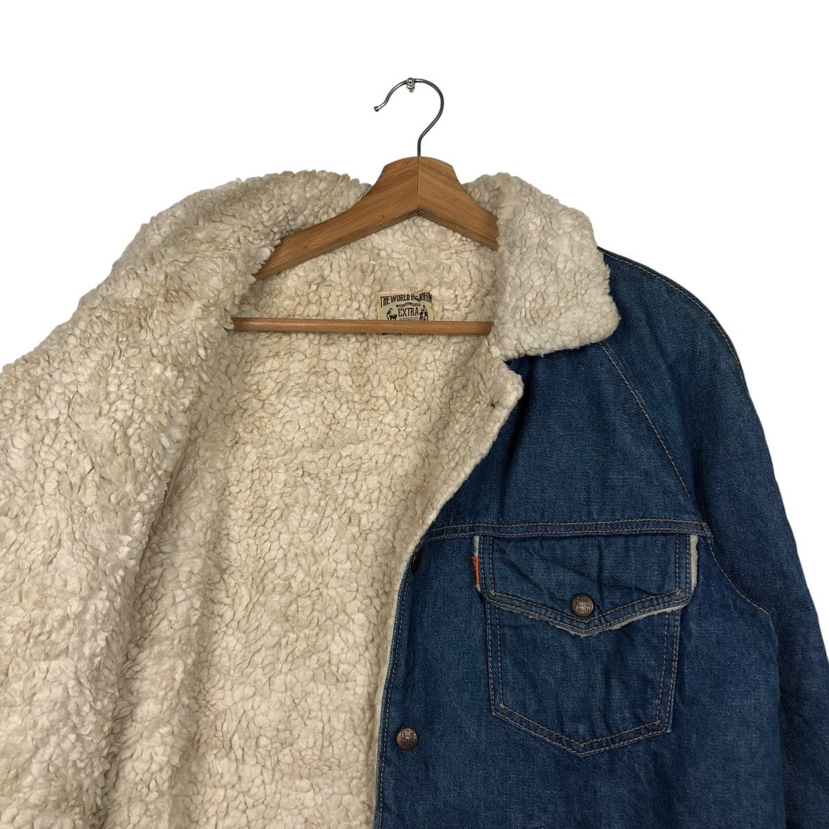 Vintage 🔥VINTAGE DENIM BIKER JACKET BIG JOHN SHERPA TOYO ENTERPRISE Size US L / EU 52-54 / 3 - 12 Thumbnail