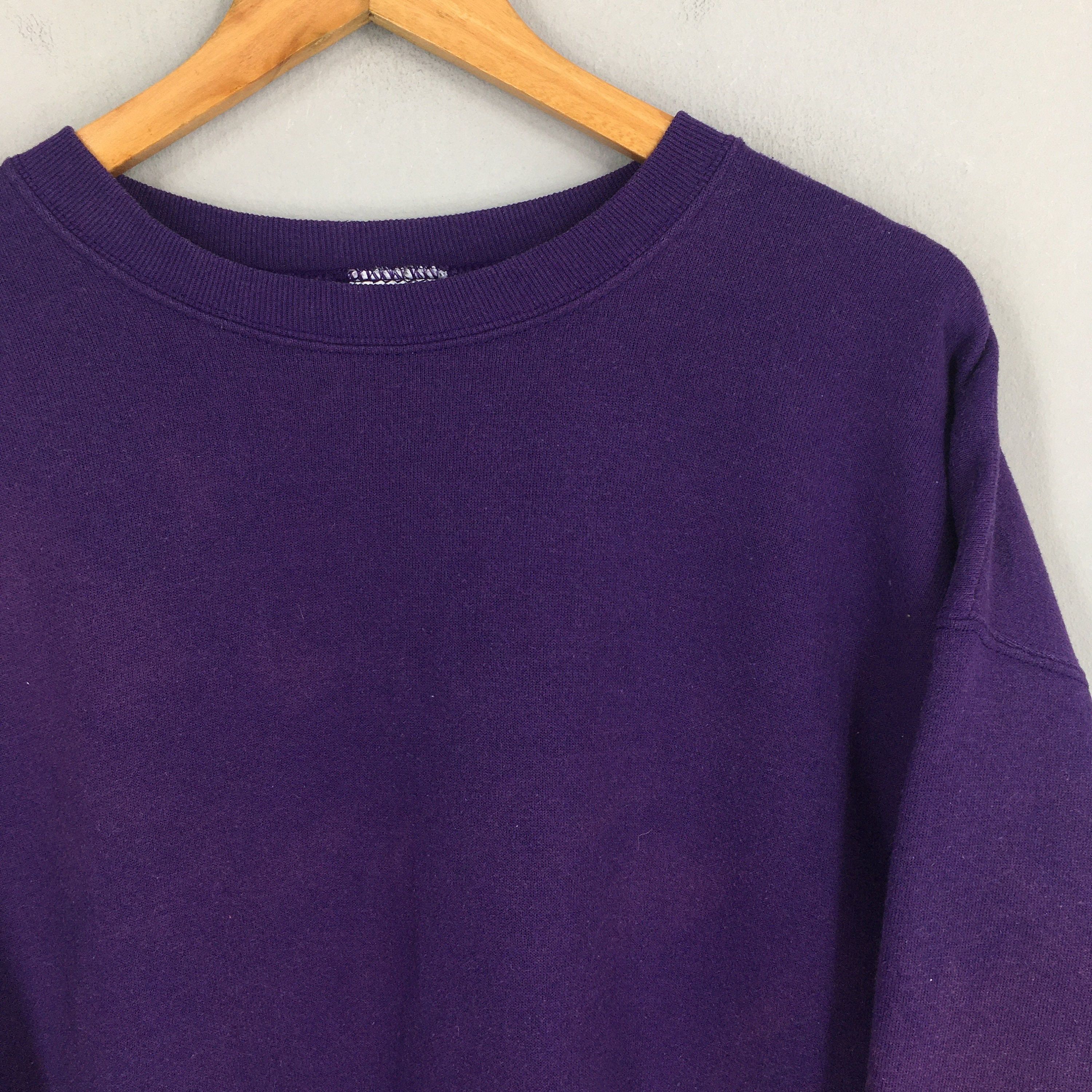 Vintage Tultex Plain Purple Sweatshirt XLarge