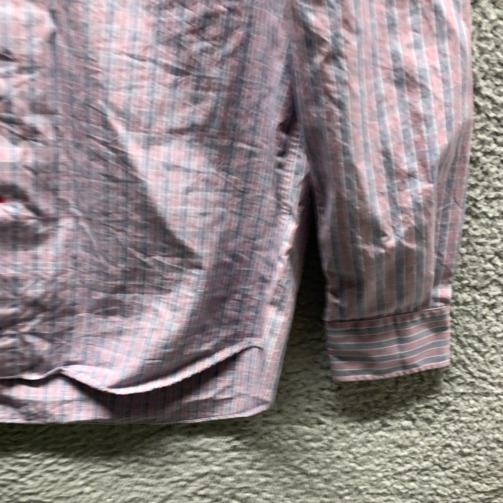 David Donahue **David Donahue Red Plaid Button-Up Shirt Adult Large Cotton** User: David Donahue Red Plaid Button-Up Shirt Adult Large Cotton Size 42R - 4 Thumbnail