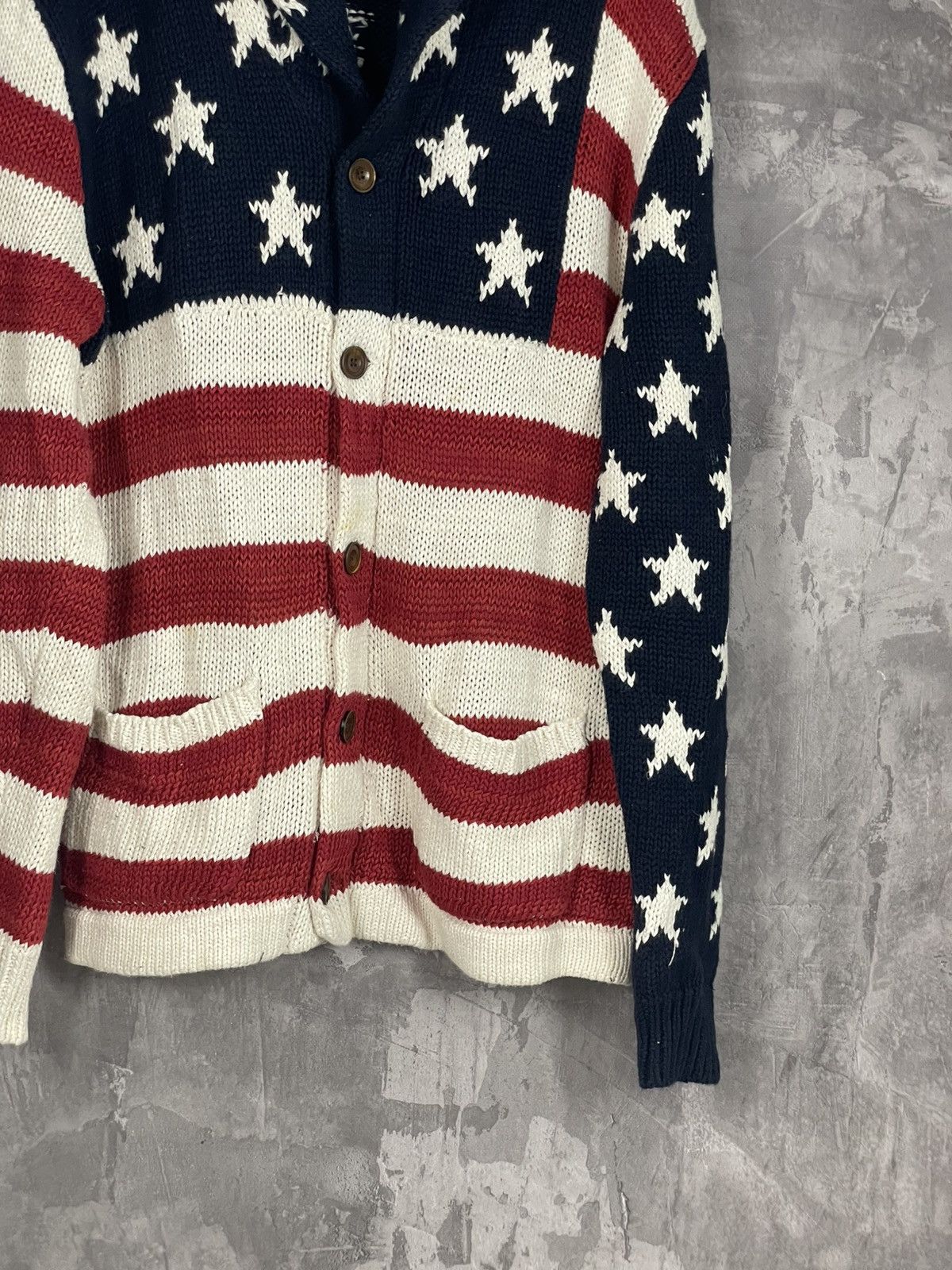 Ralph Lauren Polo Ralph Lauren Knit American USA Cardigan Sweater Size US M / EU 48-50 / 2 - 6 Thumbnail