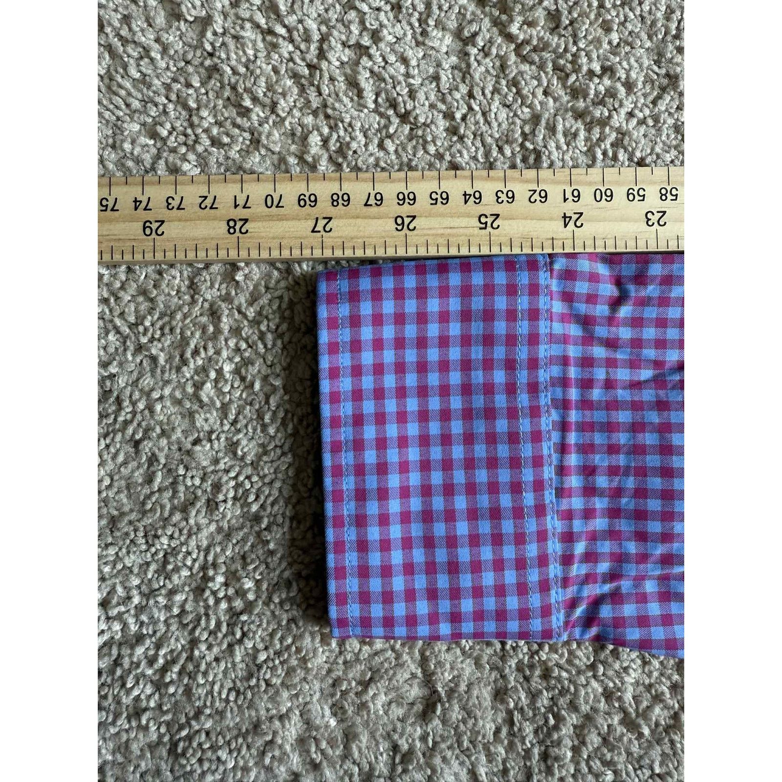 UNTUCKit UNTUCKit Slim Fit Button Down Shirt Red/Blue Check Men's XL Size US XL / EU 56 / 4 - 7 Thumbnail