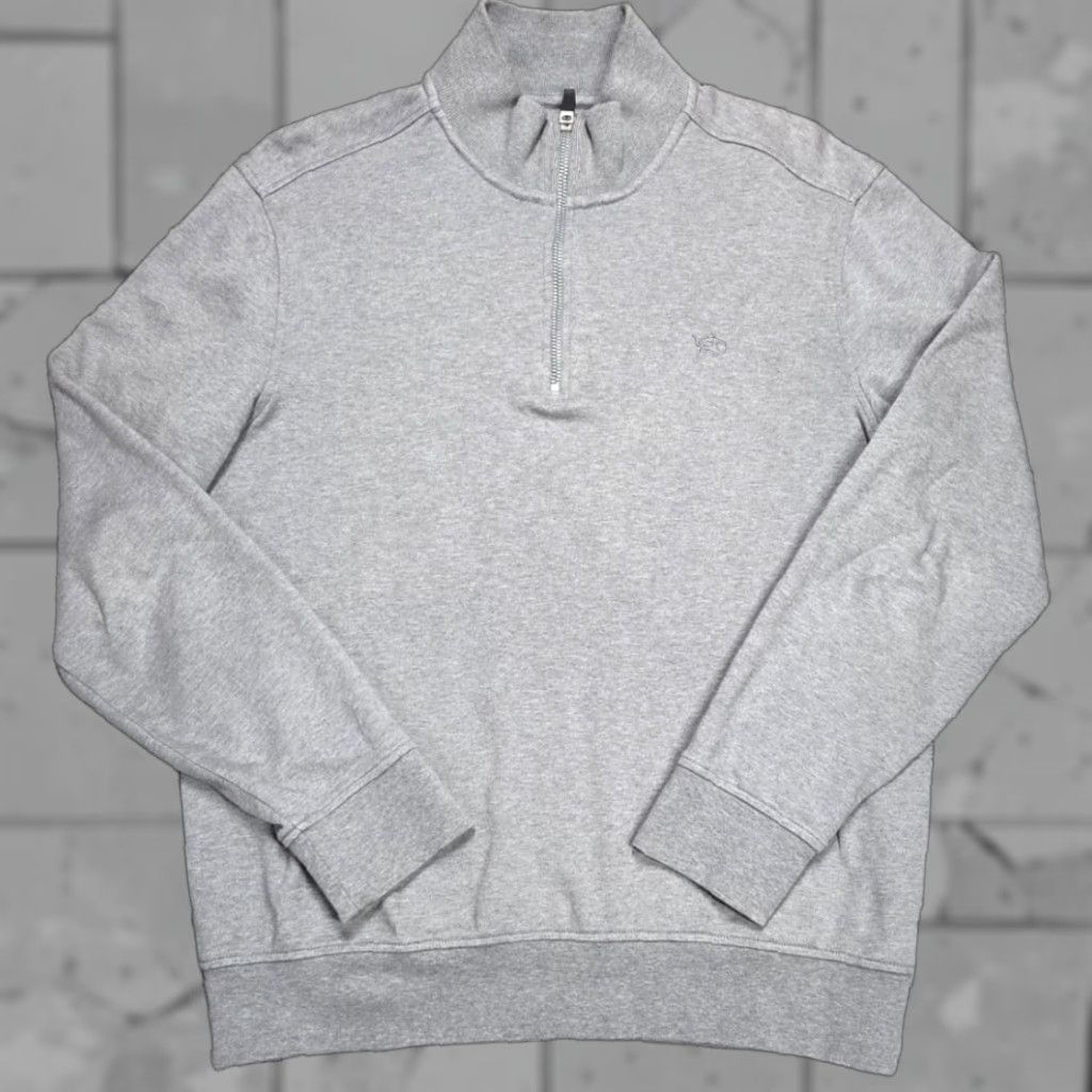 Vineyard Vines Vineyard Vines Sweater Mens S Gray Cotton 1/4 Zip Pullover Long Sleeve Mockneck Shirt Mens S Gray Cotton 1/4 Zip Pullover Long Sleeve Mockneck Size US S / EU 44-46 / 1 - 1 Thumbnail