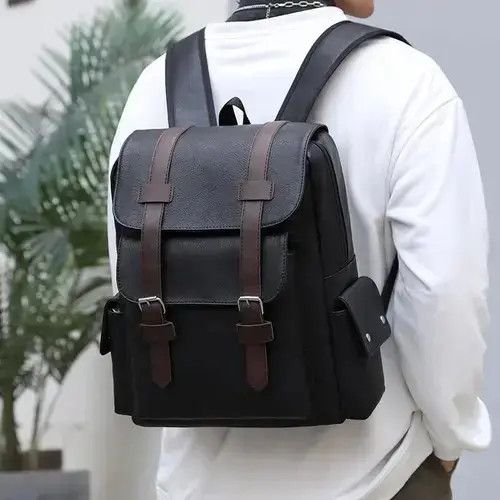 Japanese Brand PU Leather Backpack Size ONE SIZE - 2 Thumbnail