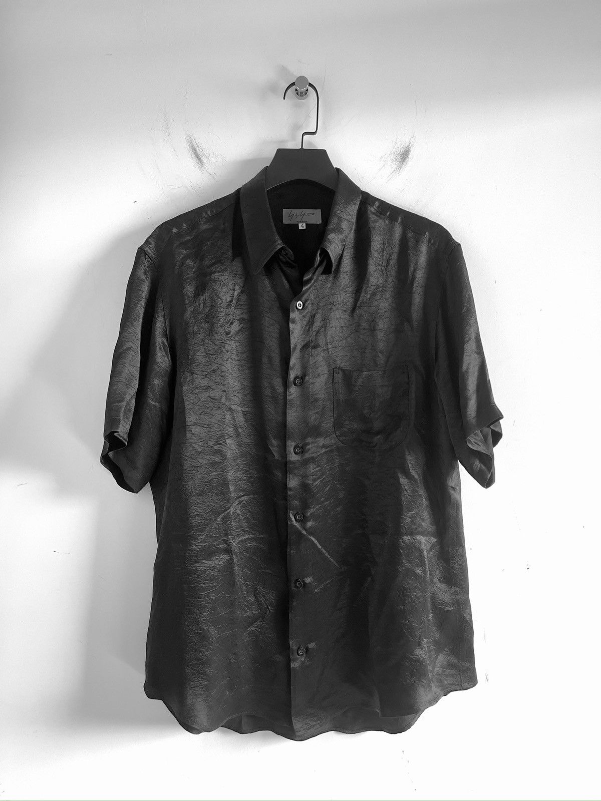 Yohji Yamamoto Yohji Yamamoto Pour Homme ACETATE SHORT SLEEVE SHIRT BLOUSE Size US XL / EU 56 / 4 - 1 Thumbnail