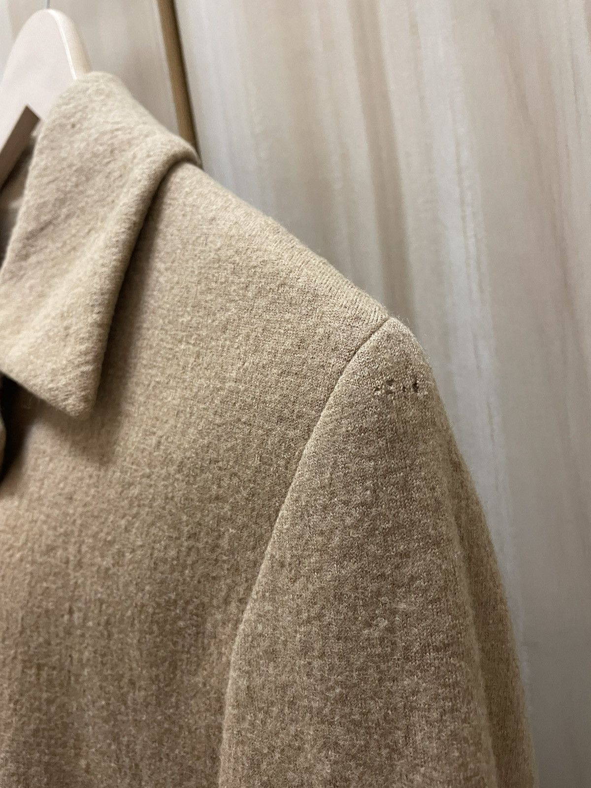 Comme des Garcons × Vintage Vtg 1997 Comme Des Garcons Tricot Wool Long Coat Jacket Size US M / EU 48-50 / 2 - 7 Thumbnail