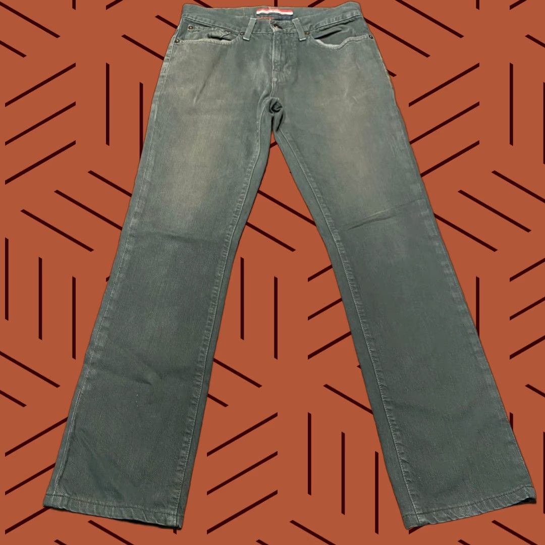 Tommy Hilfiger Tommy Hilfiger Jeans Mens 28x29 Straight Leg Green Denim Outdoor Regular Distressed No Size US 28 / EU 44 - 1 Thumbnail
