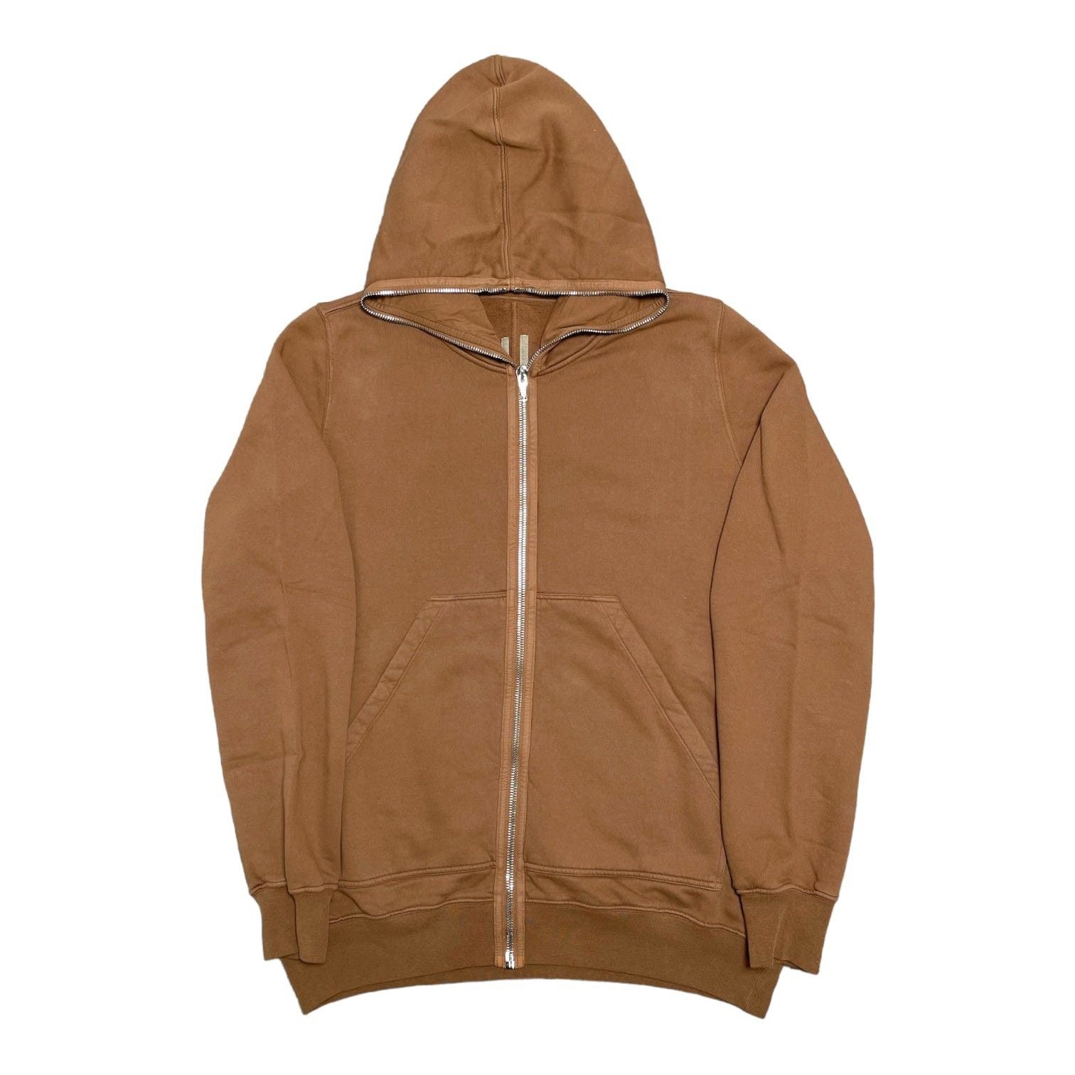 Rick Owens DRKSHDW Jumbo Gimp Zipped Hooded Sweatshirt Khaki Brown Size US L / EU 52-54 / 3 - 1 Thumbnail