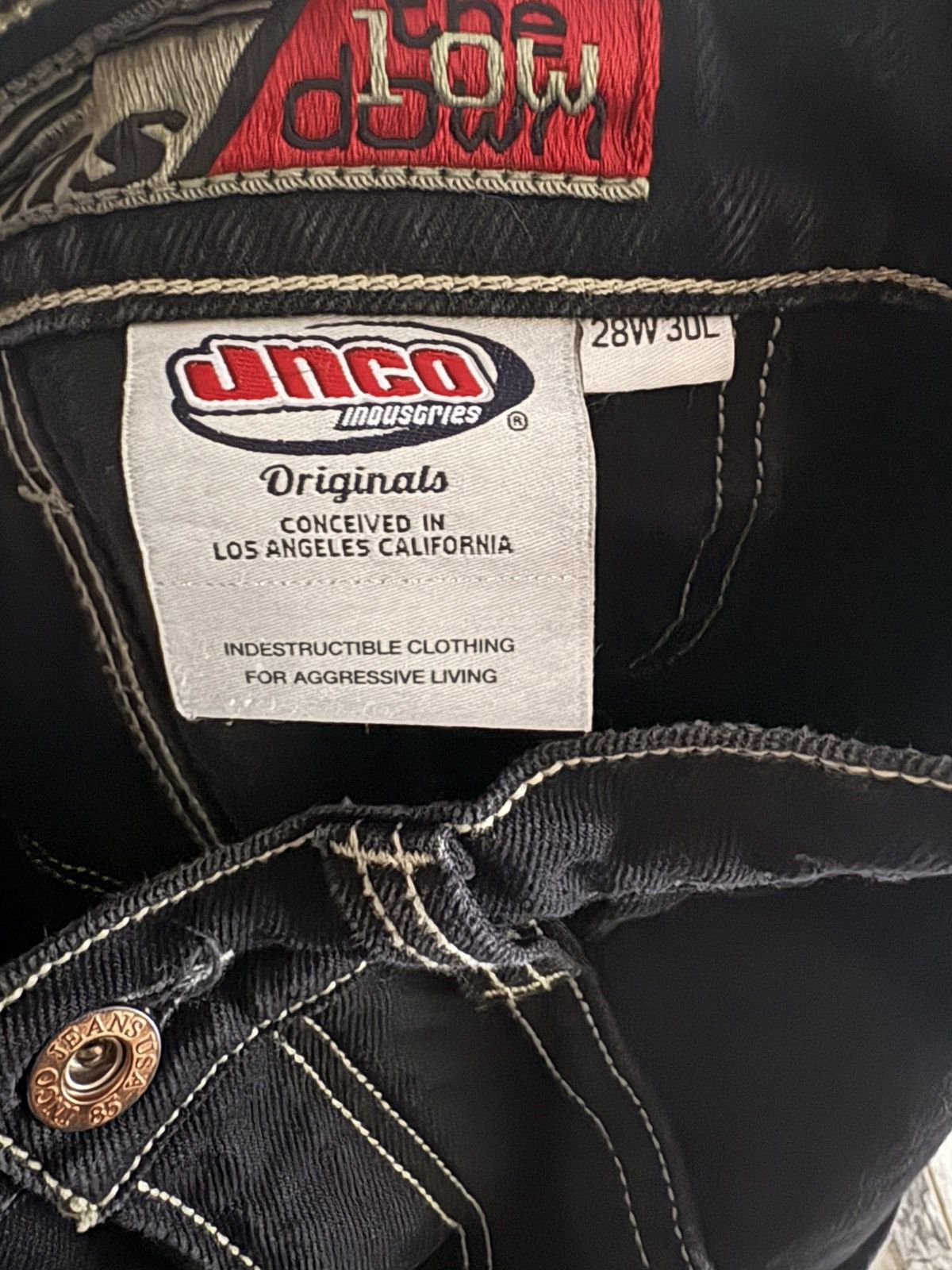 JNCO low down jet black jnco Size 28" / US 6 / IT 42 - 3 Thumbnail